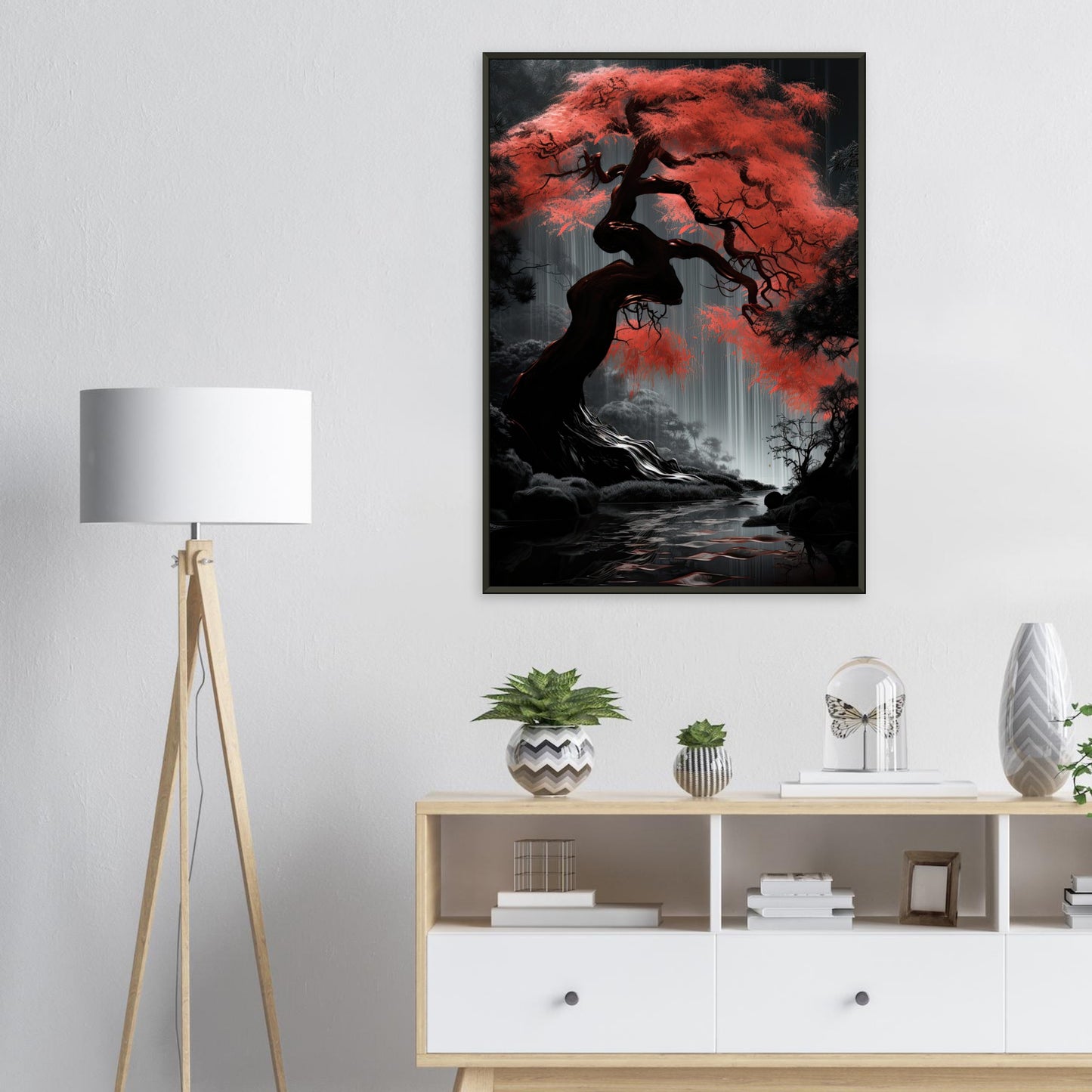 Kirschblütenfeuer, Poster mit Alurahmen - Stiersbeste