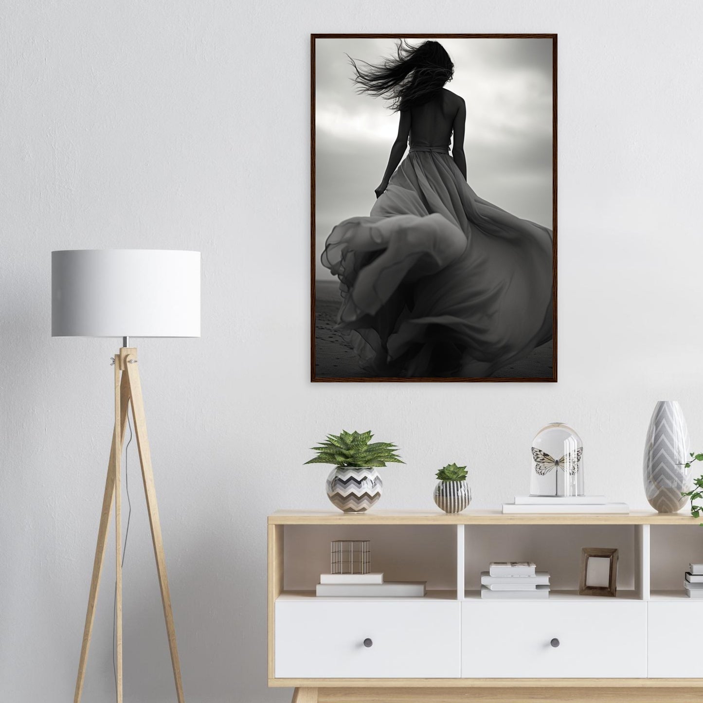 Verträumte Wege, Poster mit Holzrahmen - Stiers Beste
