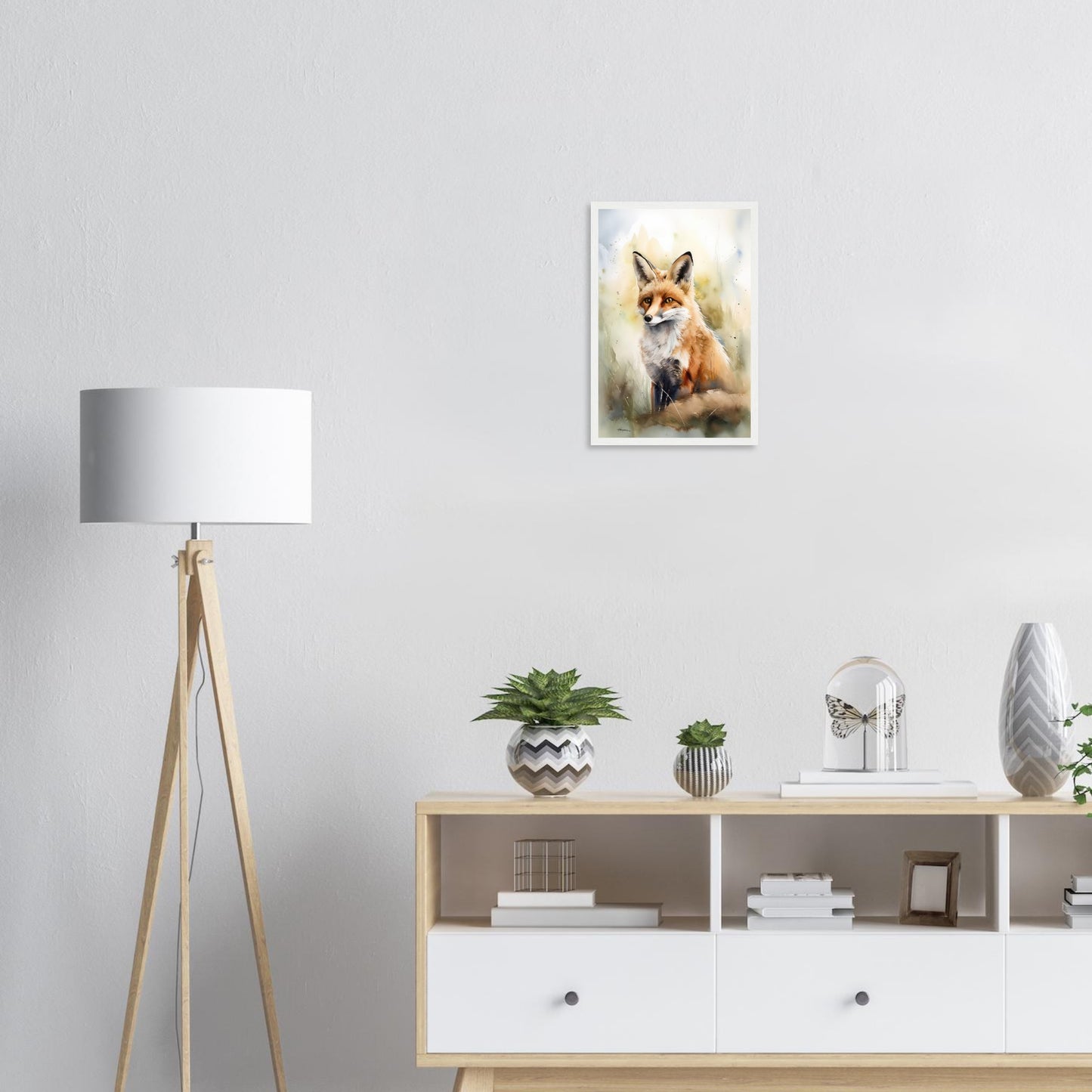 Die Wildnis im Blick, Poster mit Holzrahmen - Stiersbeste