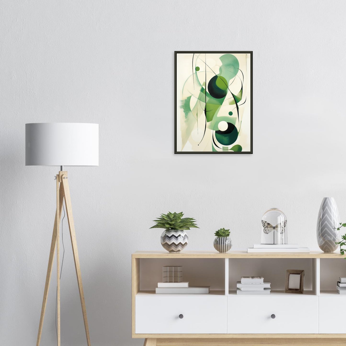 Green Bubble, Poster mit Alurahmen - Stiers Beste