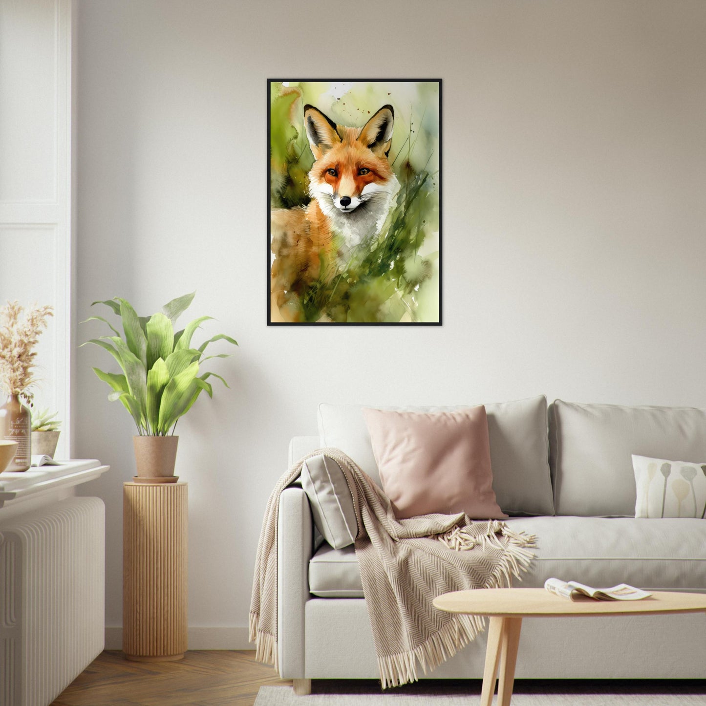In den Augen des Fuchses, Poster mit Holzrahmen - Stiersbeste
