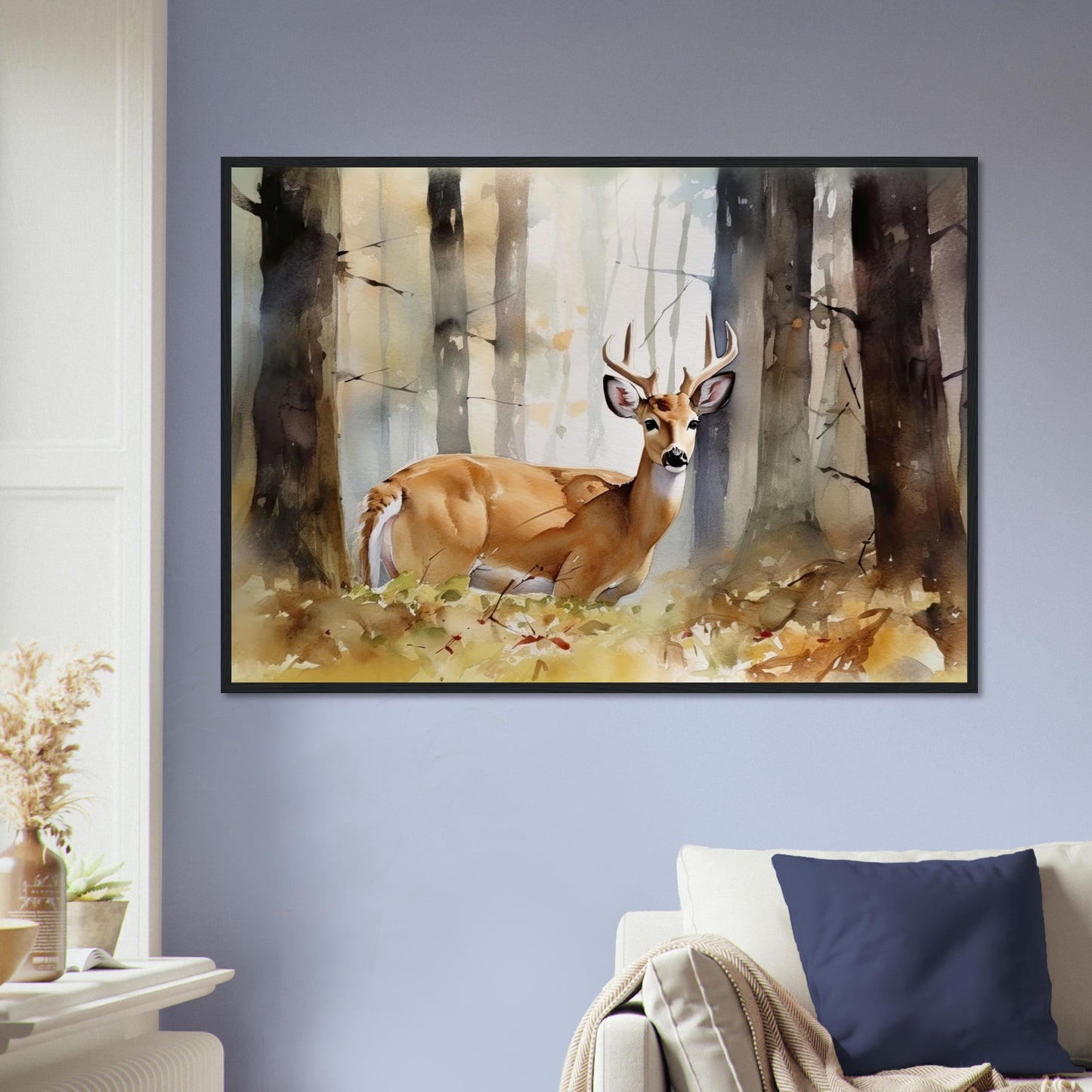 Natürliche Anmut, Poster mit Holzrahmen - Stiersbeste
