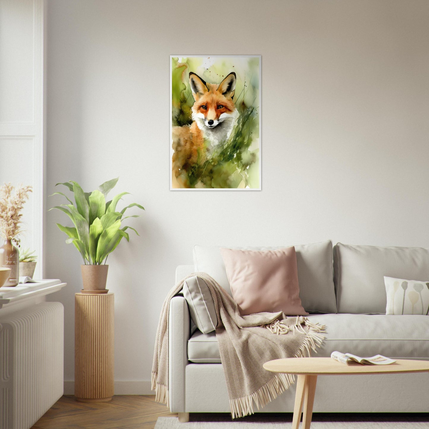 In den Augen des Fuchses, Poster mit Holzrahmen - Stiersbeste