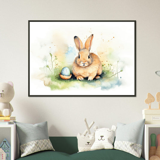 Hoppel's Abenteuerland, Poster mit Alurahmen - Stiersbeste