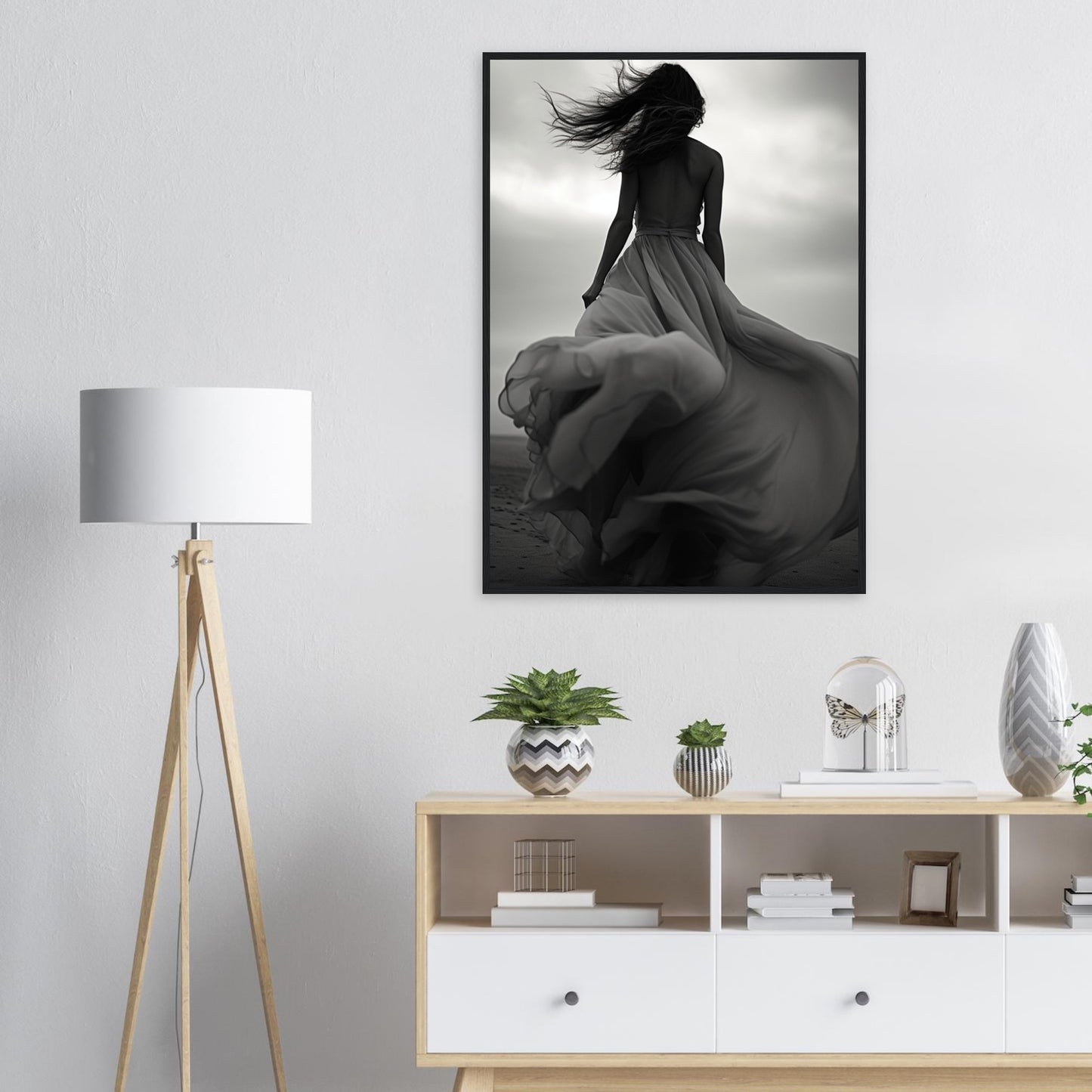 Verträumte Wege, Poster mit Holzrahmen - Stiers Beste