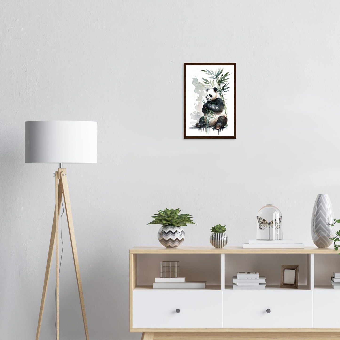 Happy Eating, Poster mit Holzrahmen - Stiersbeste