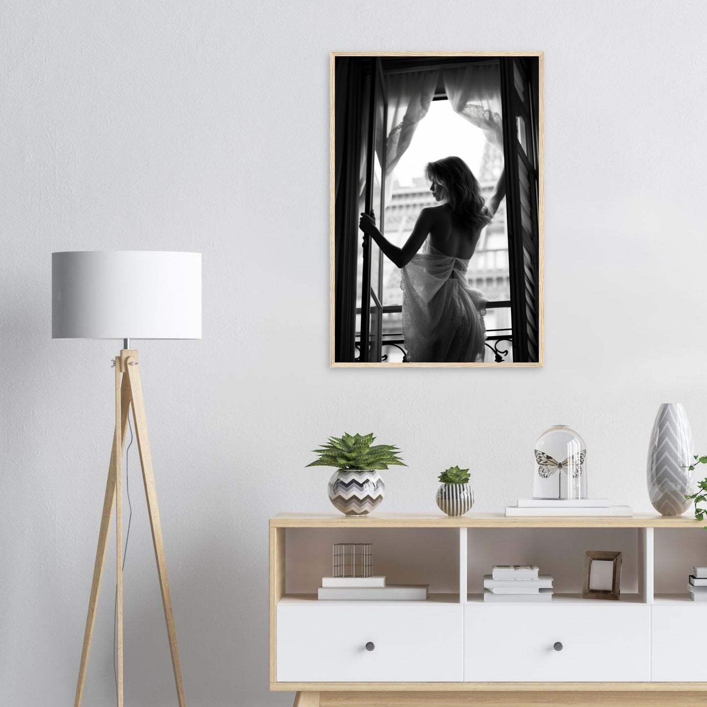 Open Window, Poster mit Holzrahmen - Stiers Beste