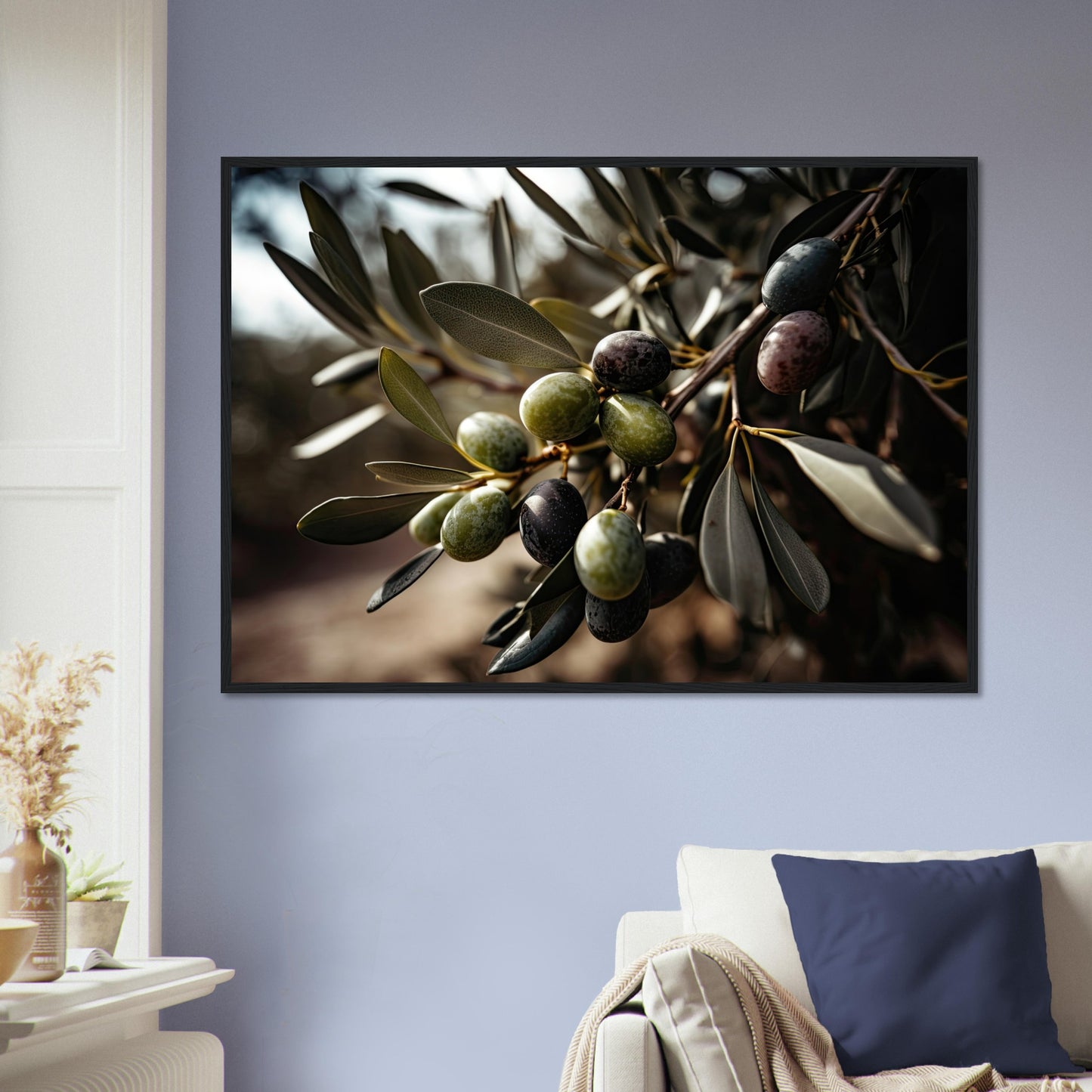 Olive Gefällig?, Poster mit Holzrahmen - Stiers Beste