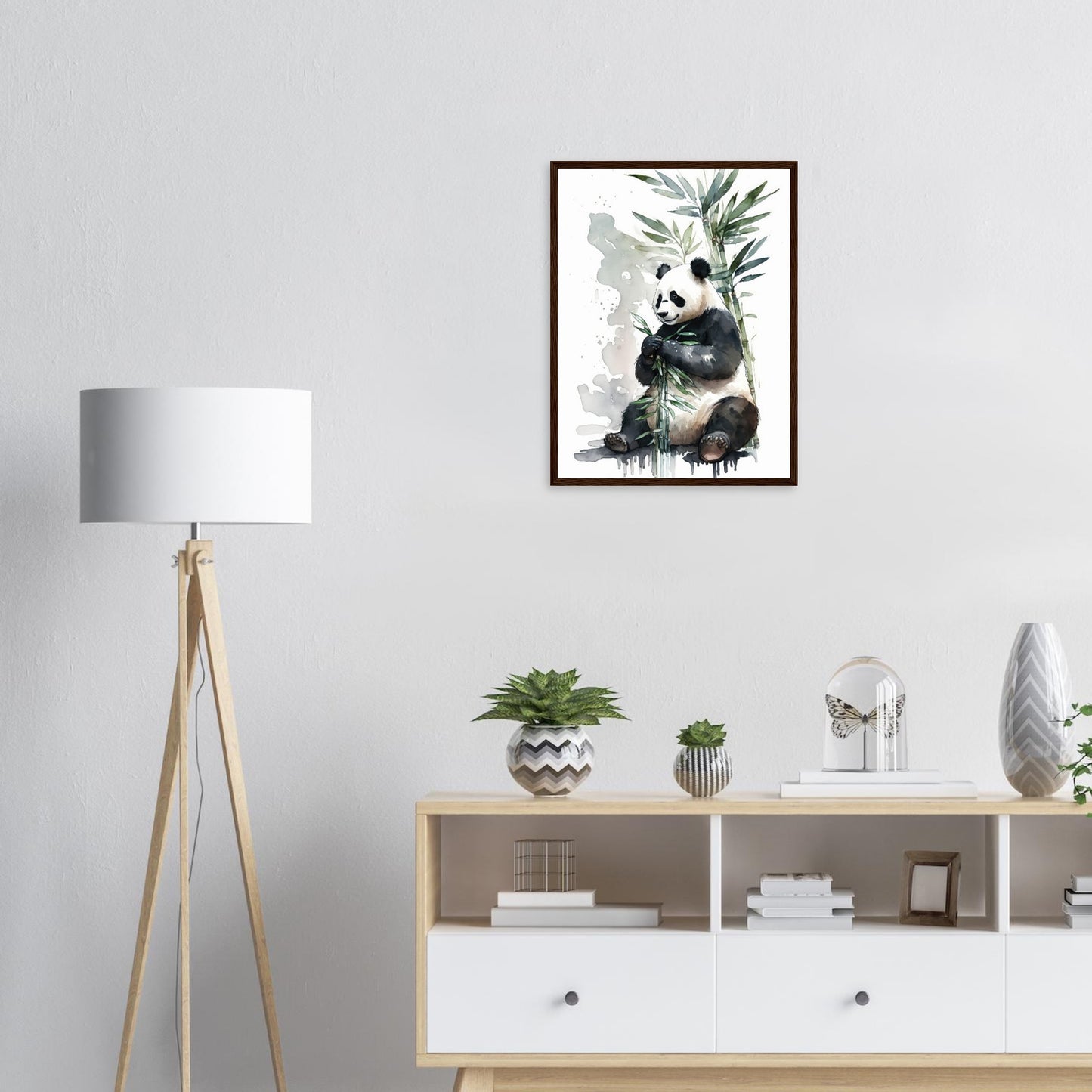 Happy Eating, Poster mit Holzrahmen - Stiersbeste