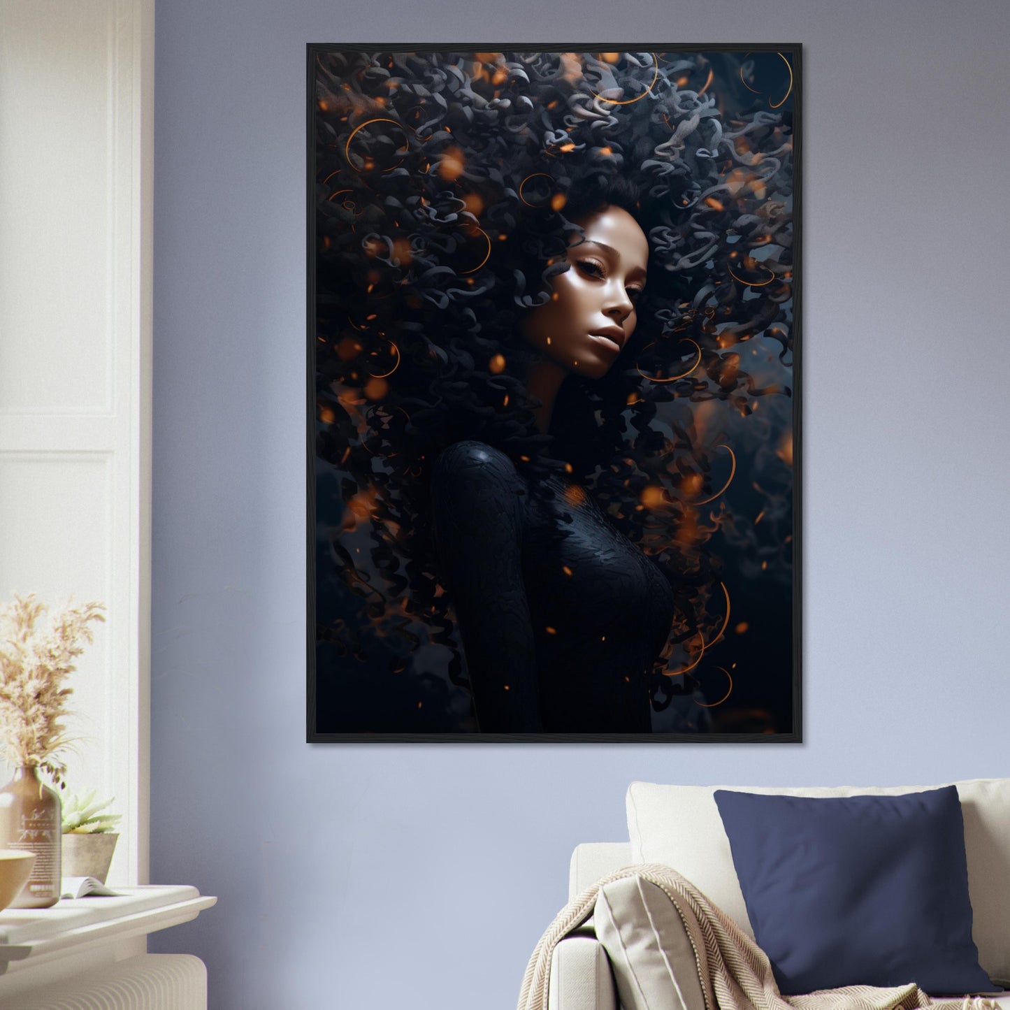 Golden Dark, Poster mit Holzrahmen - Stiers Beste