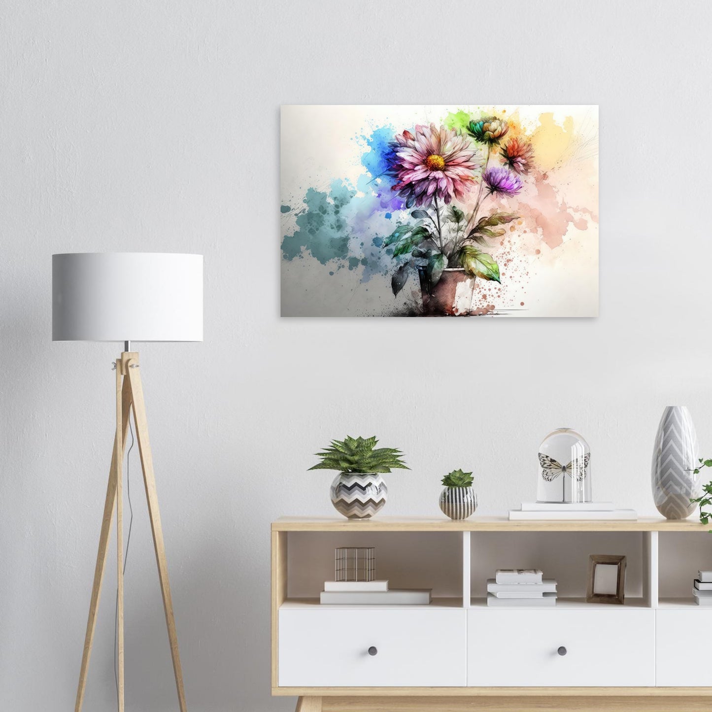 Fließende Blumenmelodie, Aluminiumdruck - Stiersbeste