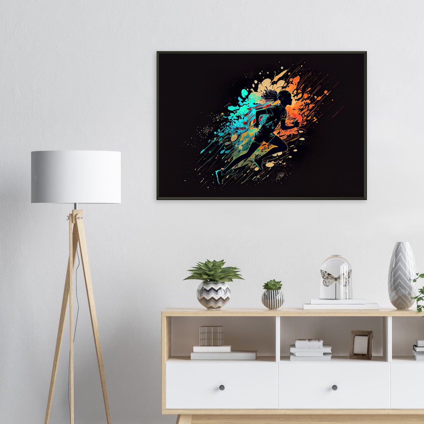 Runners Heaven, Poster mit Alurahmen - Stiersbeste