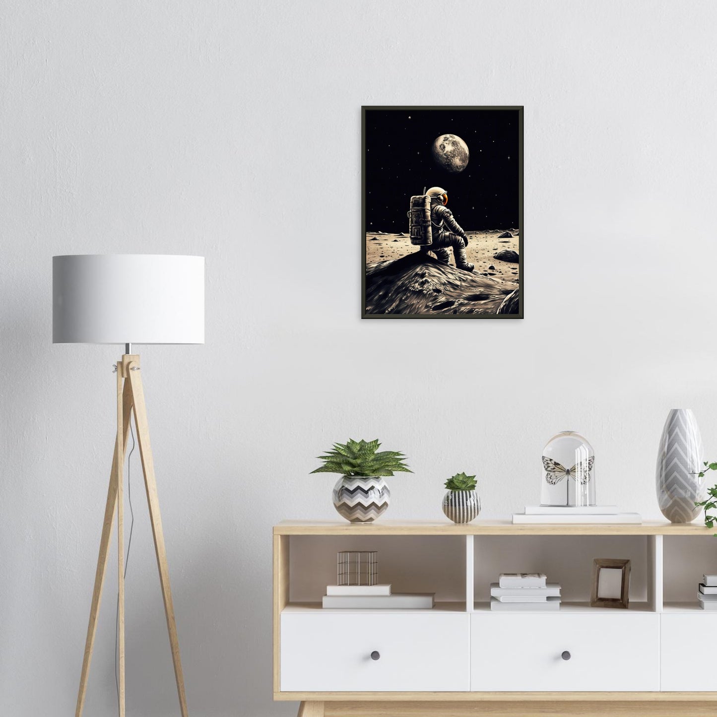 Moon Sit In, Poster mit Alurahmen - Stiers Beste