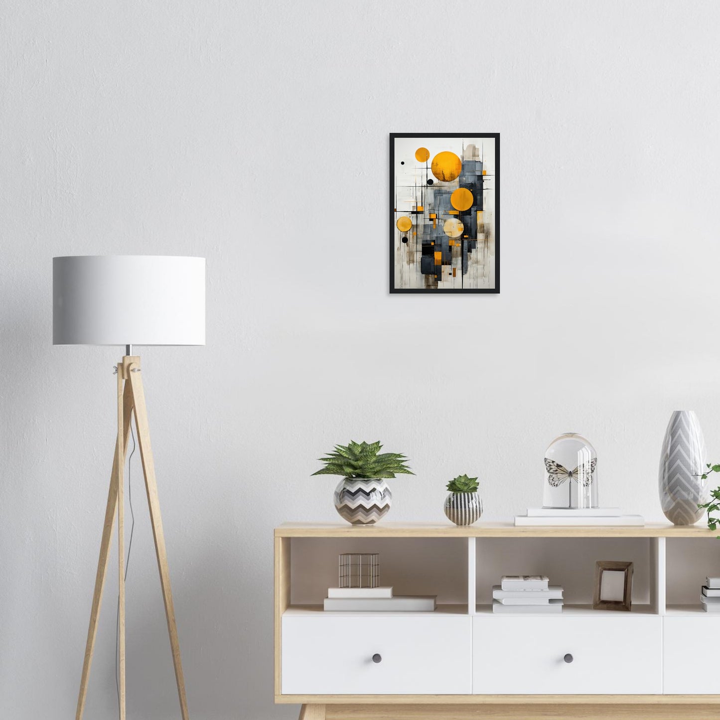 Golden Bubble, Poster mit Holzrahmen - Stiers Beste