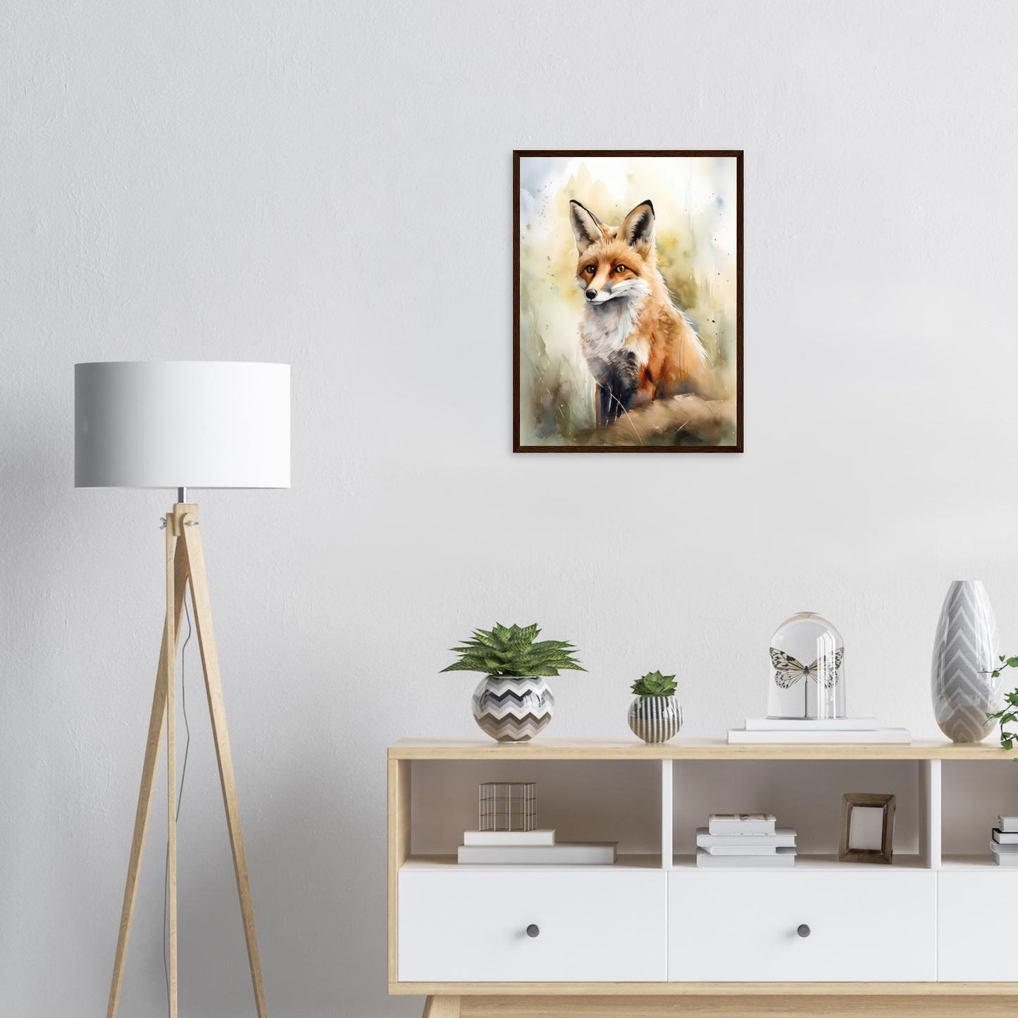 Die Wildnis im Blick, Poster mit Holzrahmen - Stiersbeste