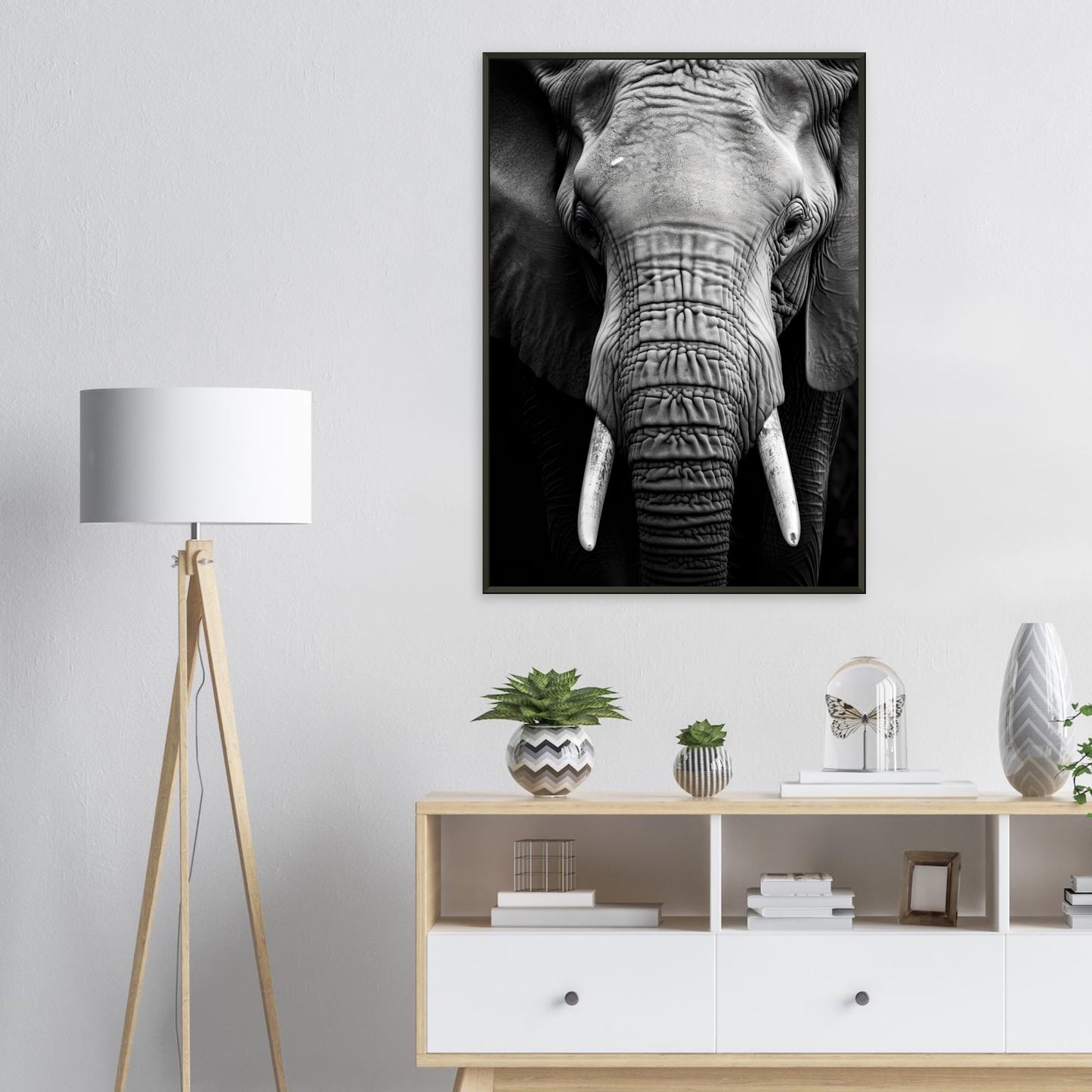 Dickhäuter, Poster mit Alurahmen - Stiersbeste