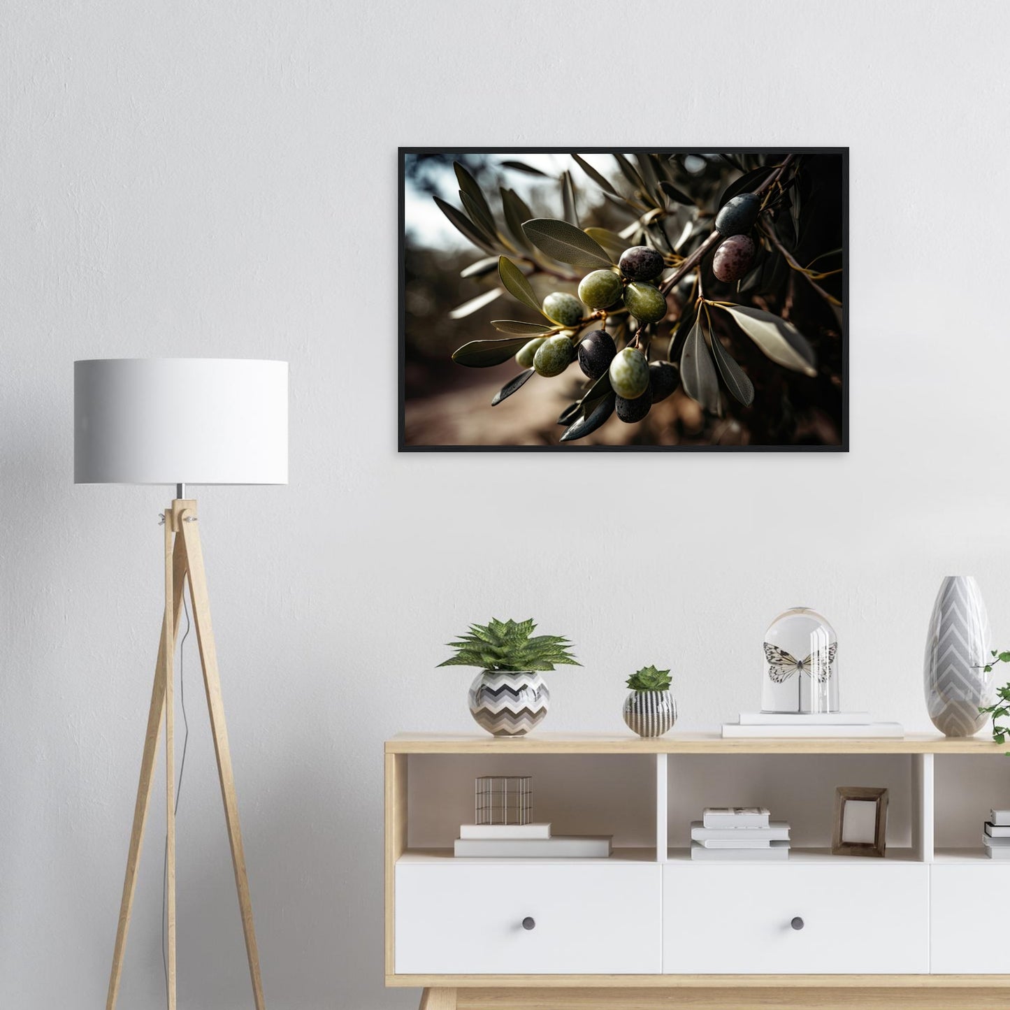 Olive Gefällig?, Poster mit Holzrahmen - Stiers Beste