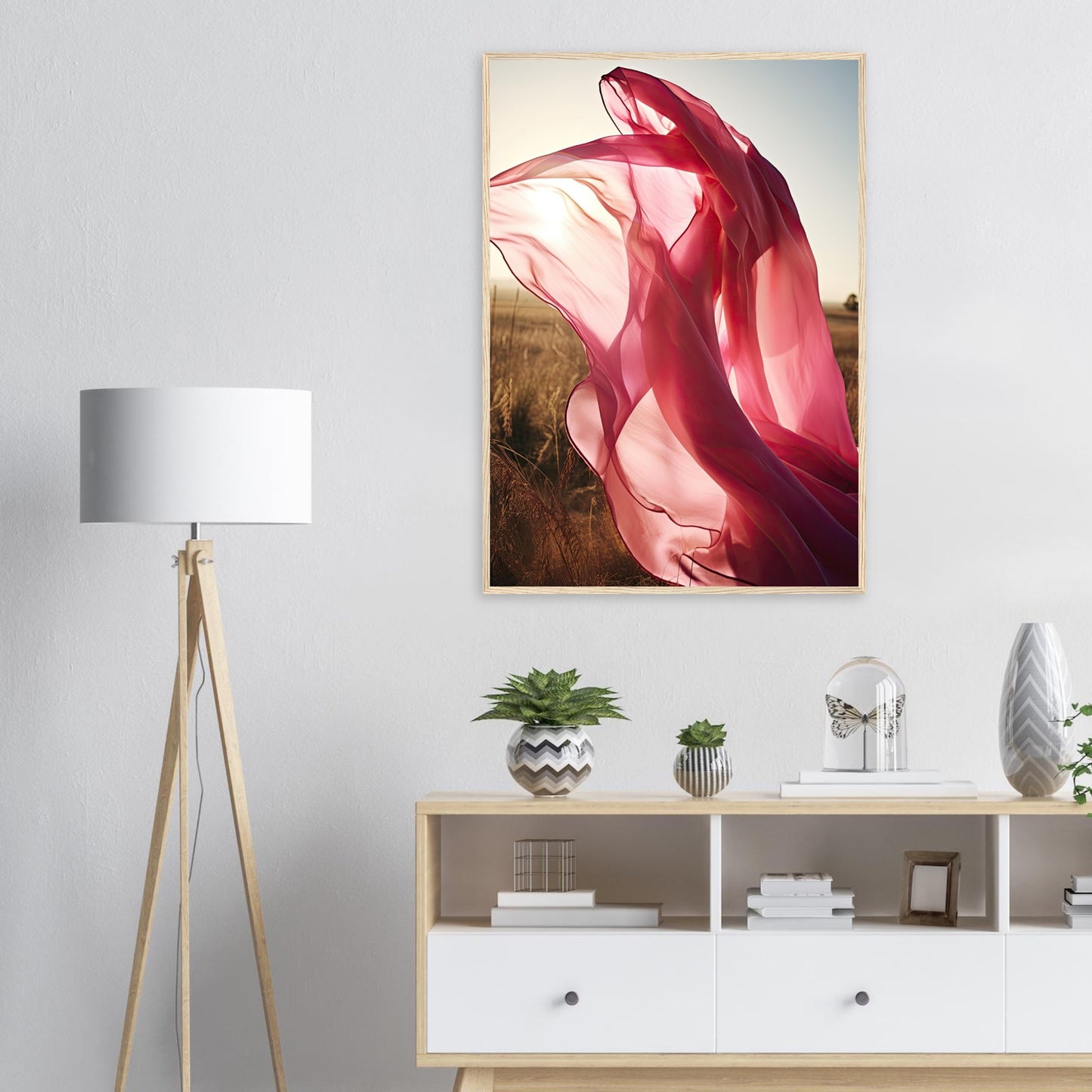 Pink Dance, Poster mit Holzrahmen - Stiers Beste