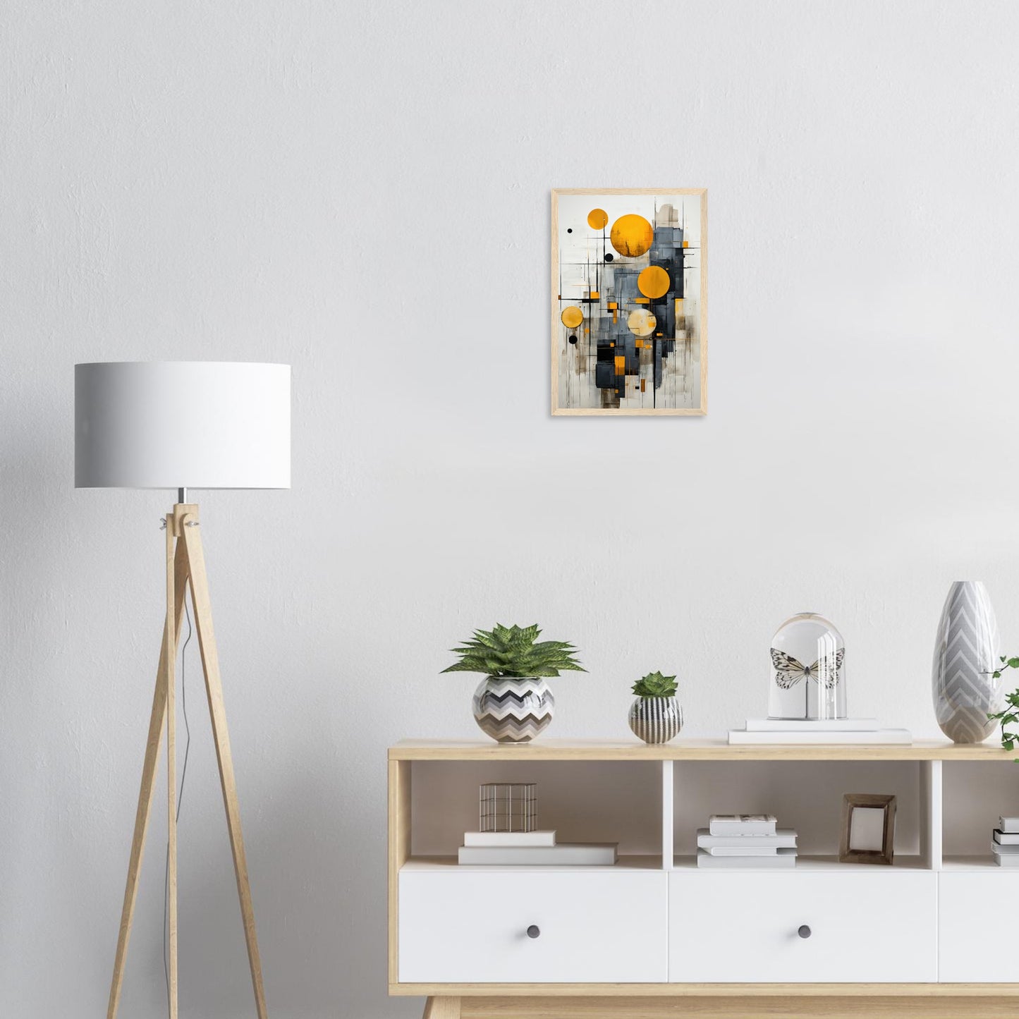 Golden Bubble, Poster mit Holzrahmen - Stiers Beste