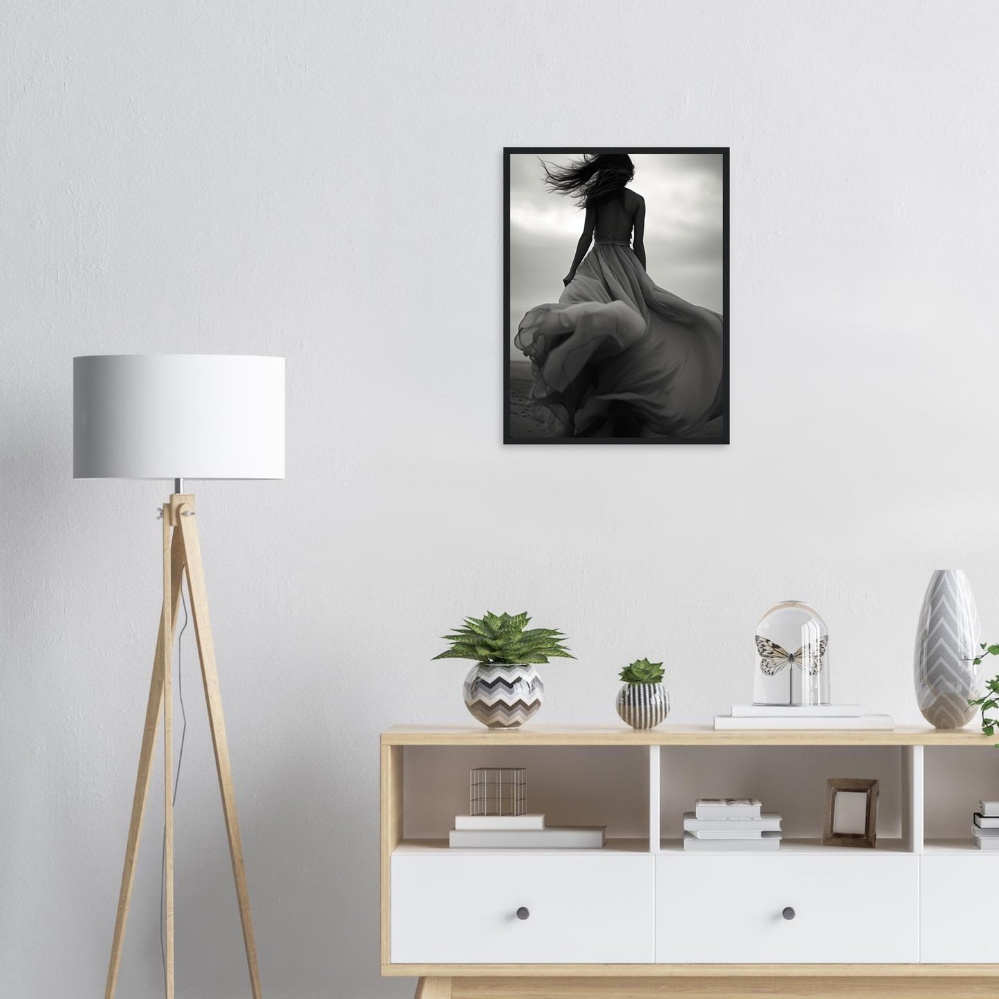 Verträumte Wege, Poster mit Holzrahmen - Stiers Beste