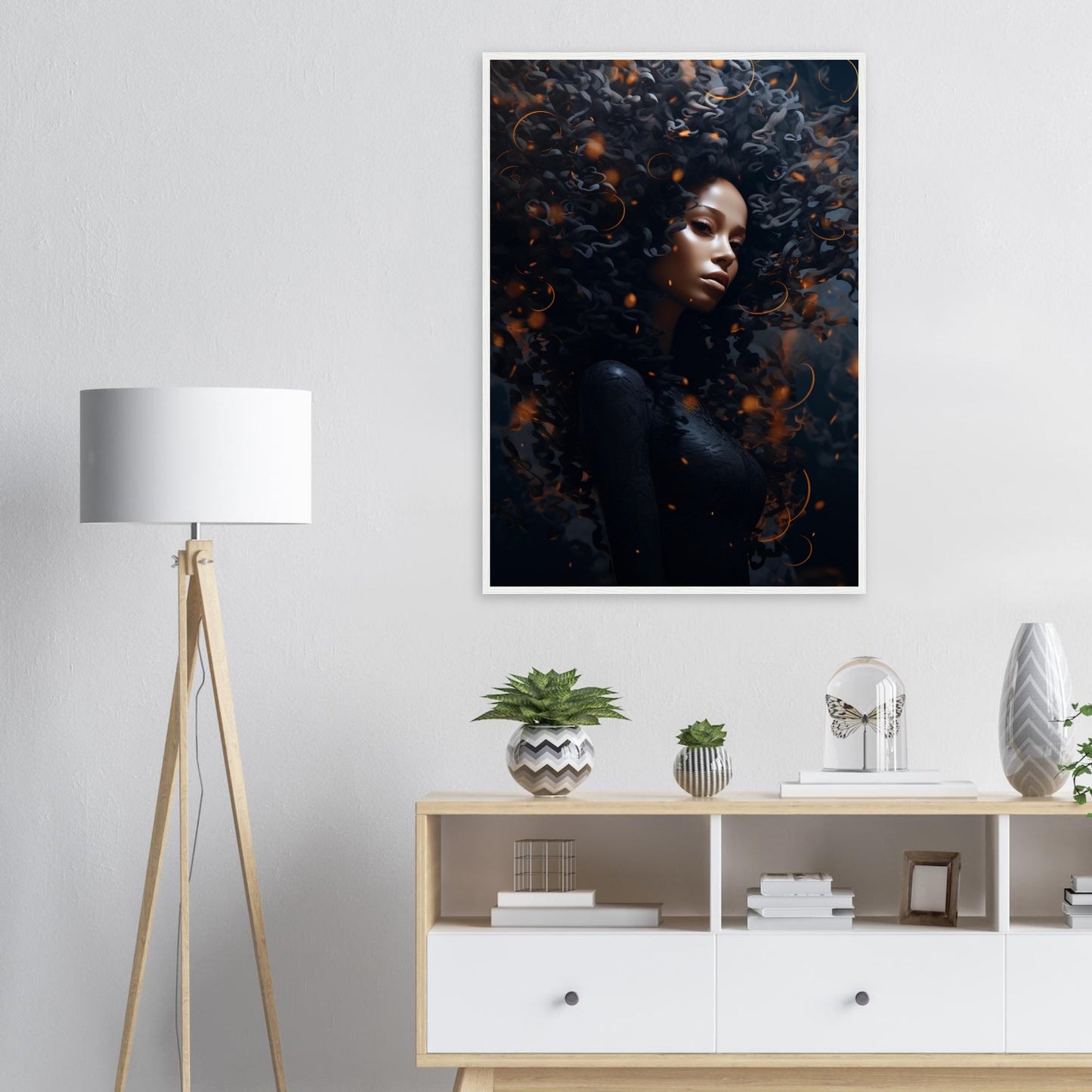Golden Dark, Poster mit Holzrahmen - Stiers Beste