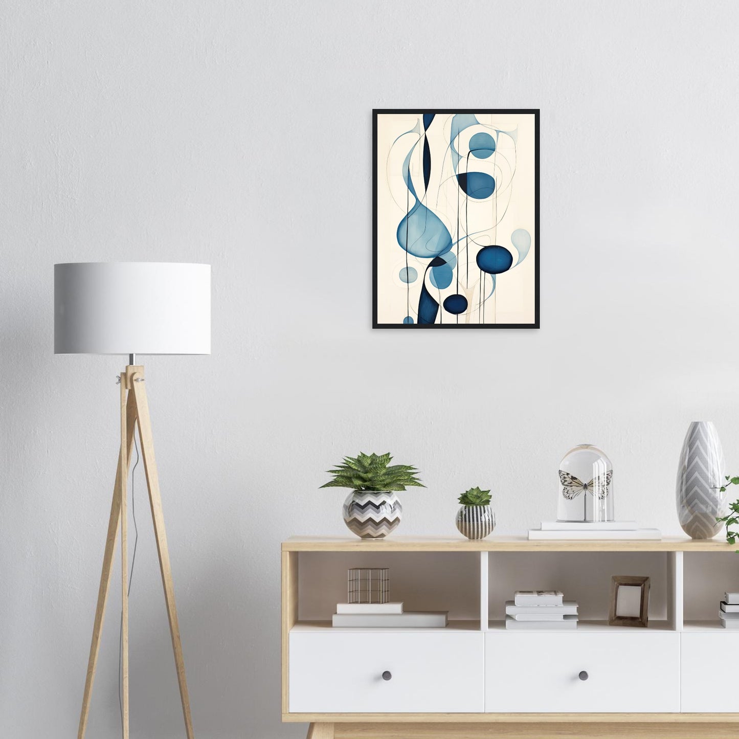 Blue Tear, Poster mit Holzrahmen - Stiers Beste