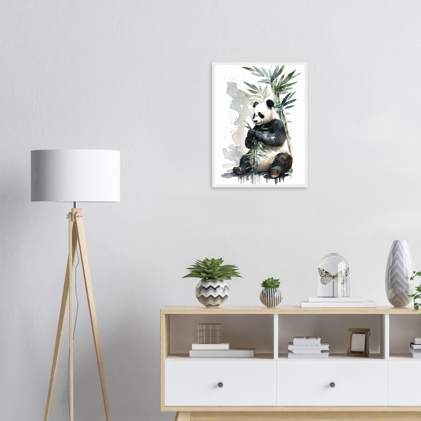 Happy Eating, Poster mit Holzrahmen - Stiersbeste