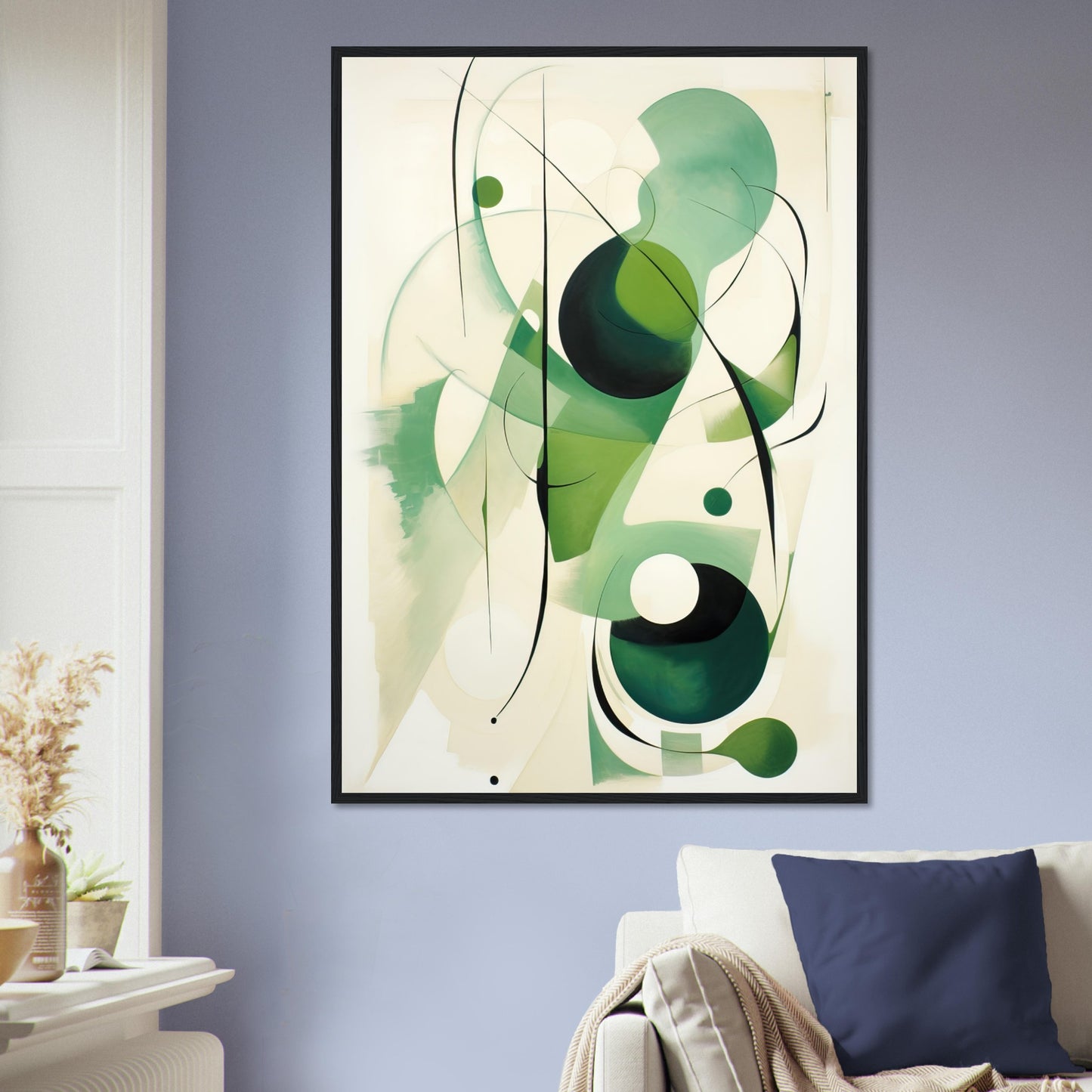Green Bubble, Poster mit Holzrahmen - Stiers Beste