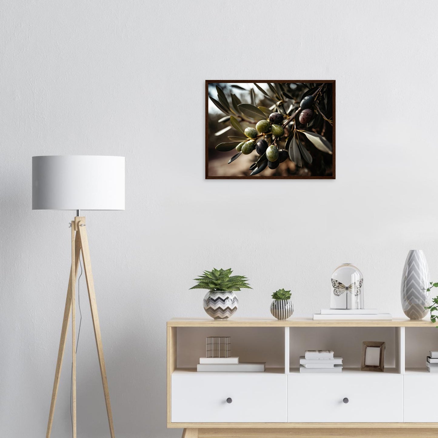 Olive Gefällig?, Poster mit Holzrahmen - Stiers Beste