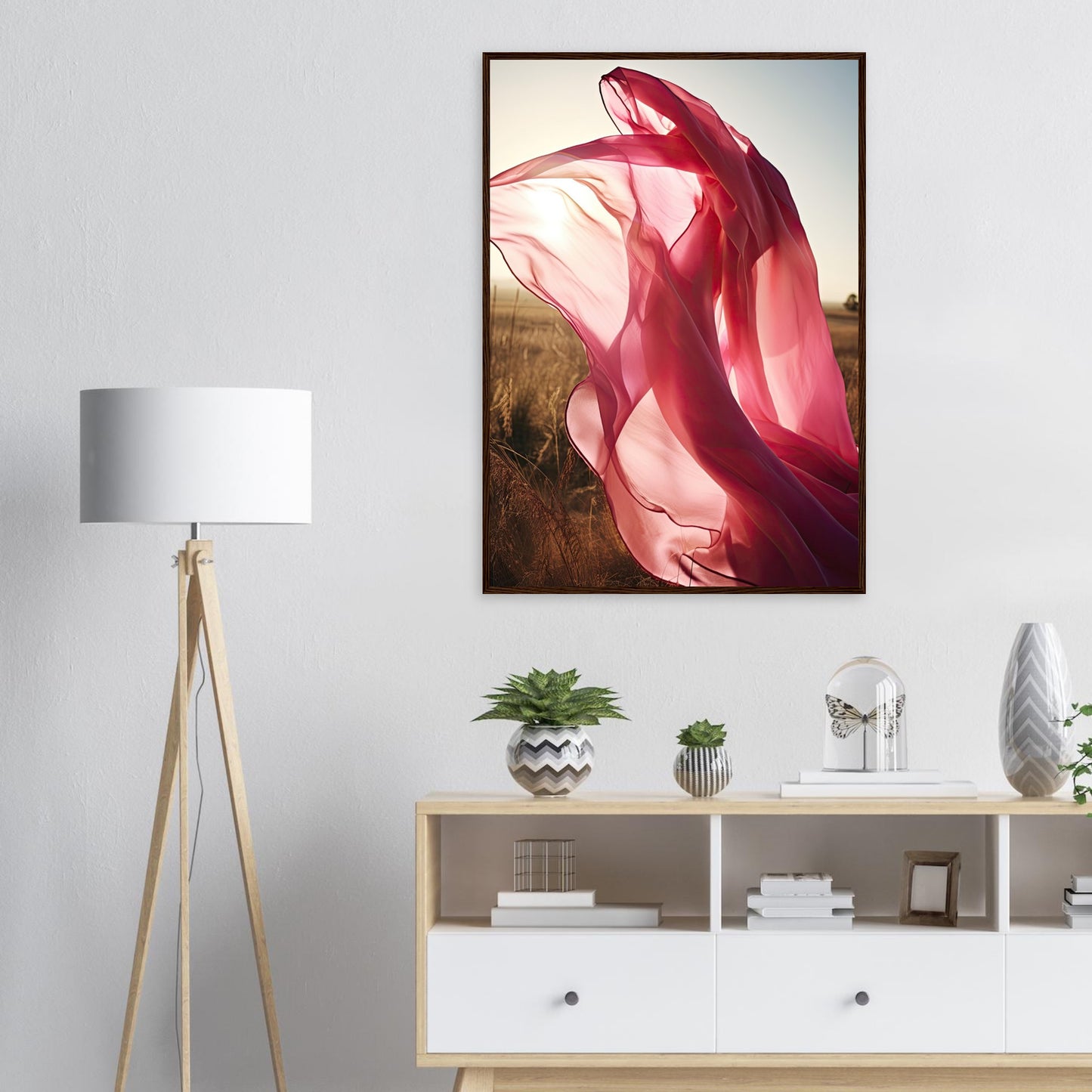Pink Dance, Poster mit Holzrahmen - Stiers Beste