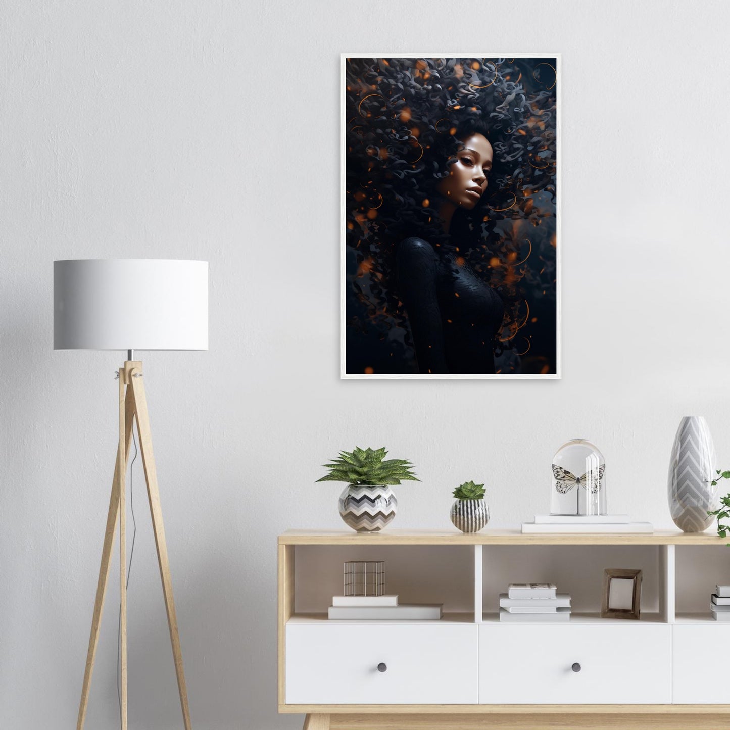 Golden Dark, Poster mit Holzrahmen - Stiers Beste