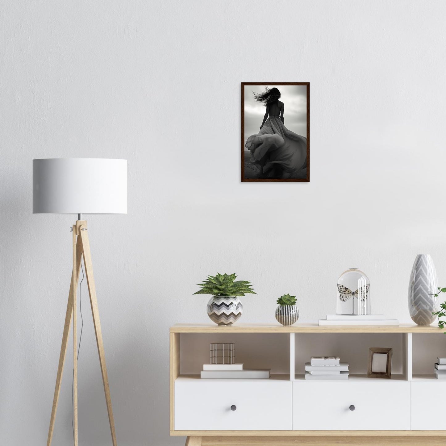 Verträumte Wege, Poster mit Holzrahmen - Stiers Beste