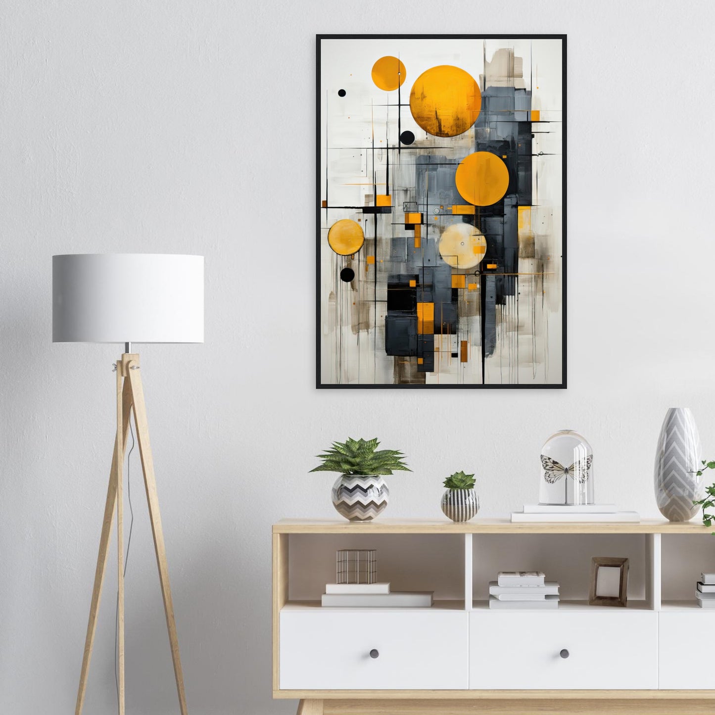 Golden Bubble, Poster mit Holzrahmen - Stiers Beste