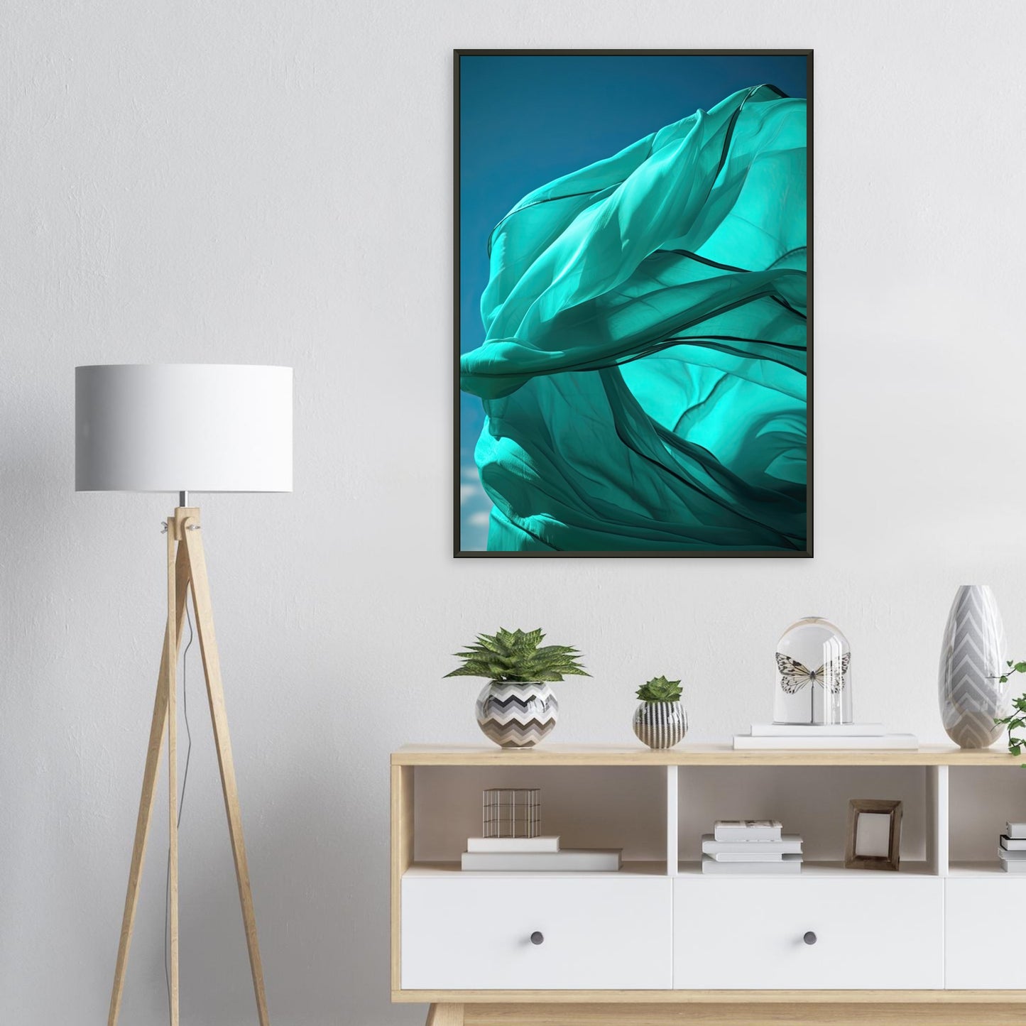 Blue Dance, Poster mit Alurahmen - Stiers Beste