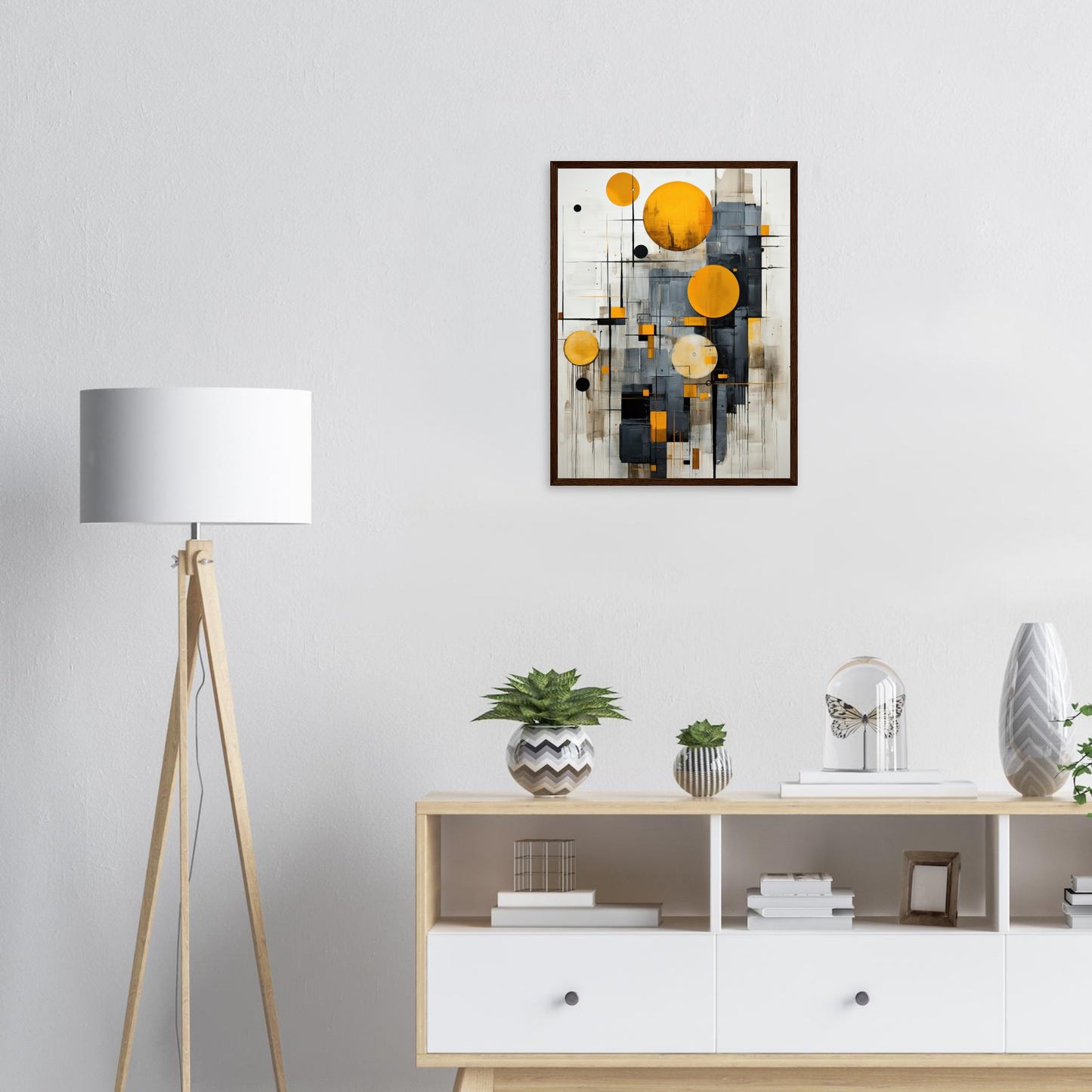Golden Bubble, Poster mit Holzrahmen - Stiers Beste