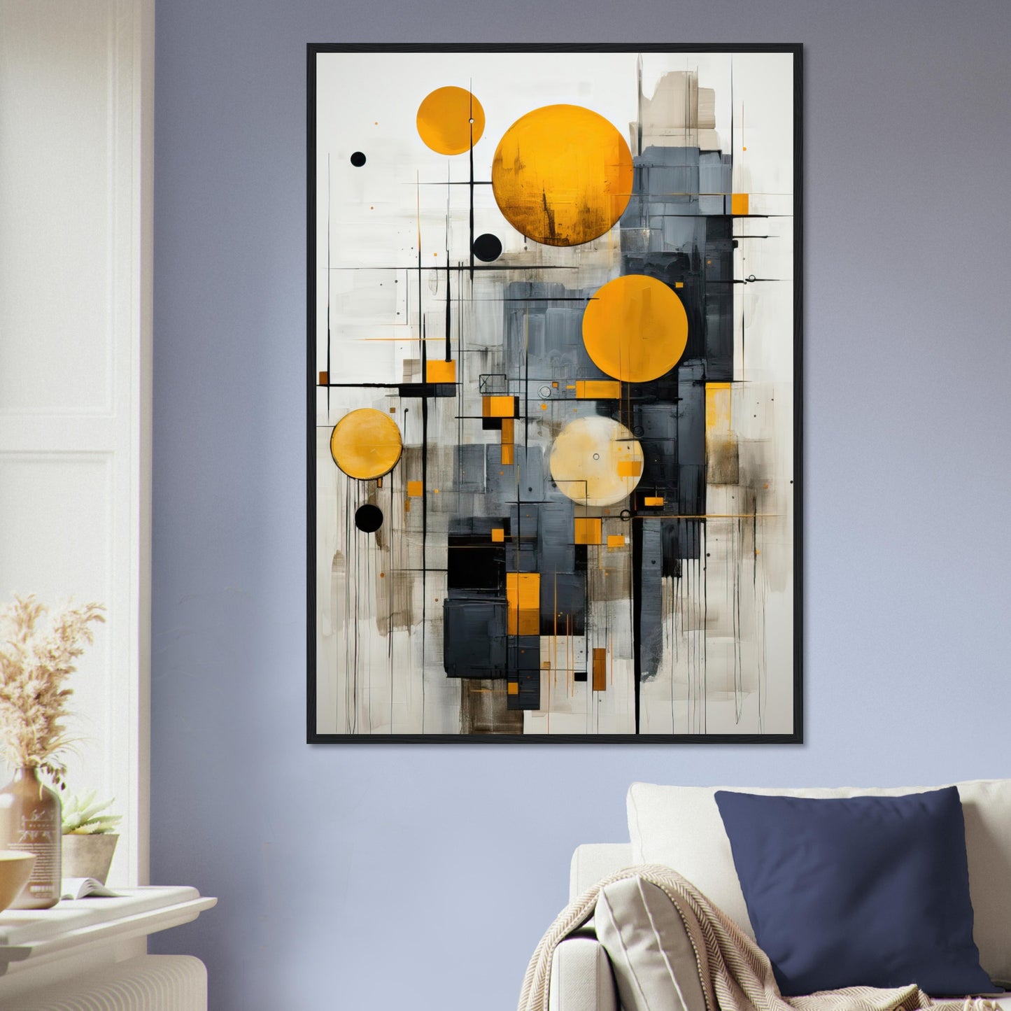 Golden Bubble, Poster mit Holzrahmen - Stiers Beste