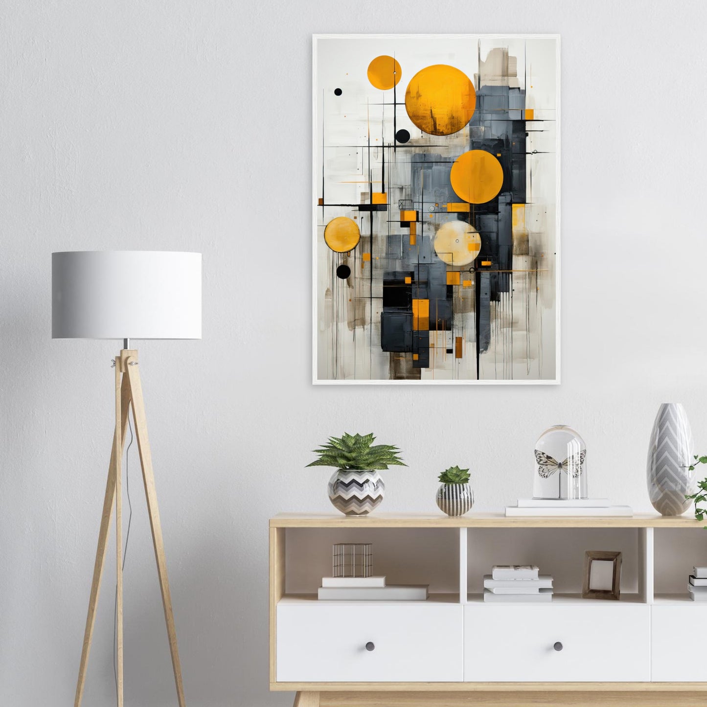 Golden Bubble, Poster mit Holzrahmen - Stiers Beste