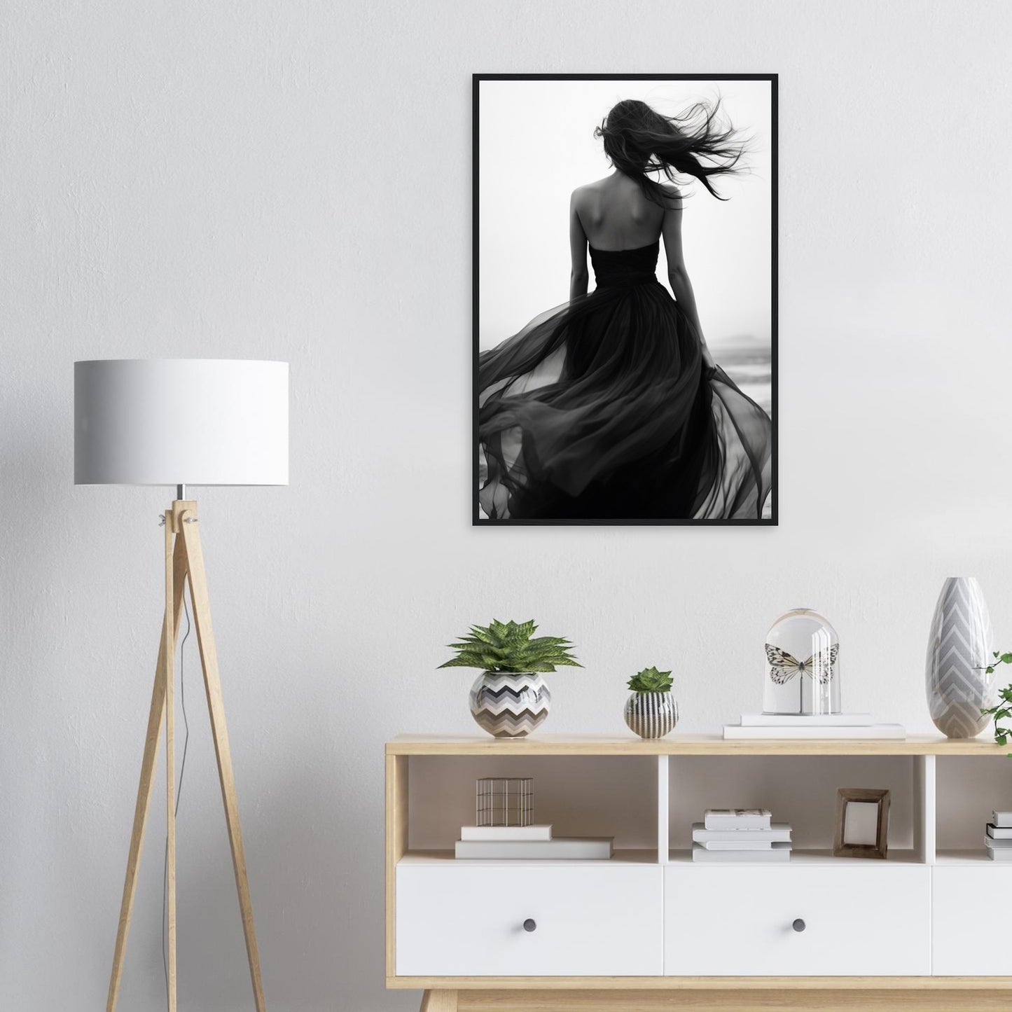 Windböe, Poster mit Holzrahmen - Stiers Beste