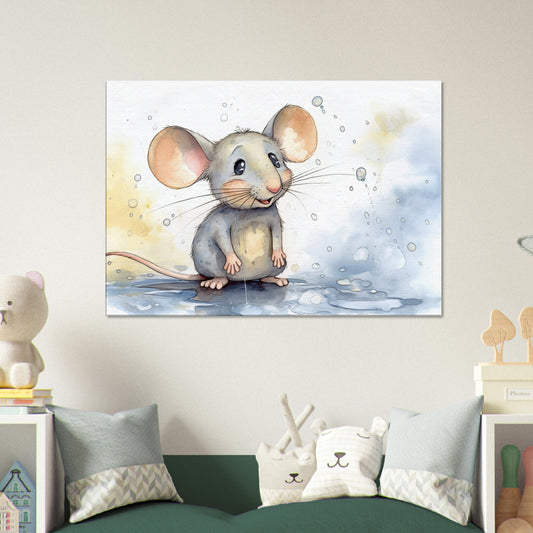 Happy Mouse, Leinwanddruck - Stiersbeste