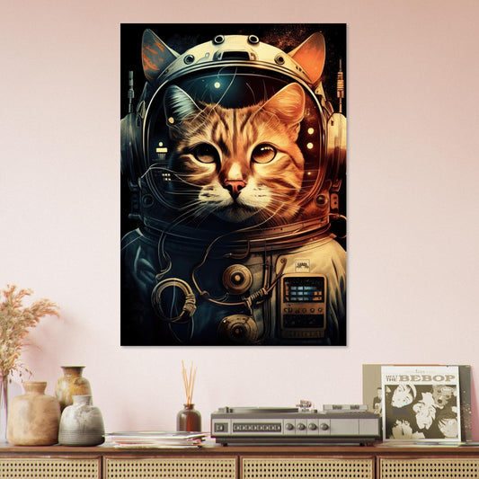 Space Cat, Aluminiumdruck - Stiersbeste