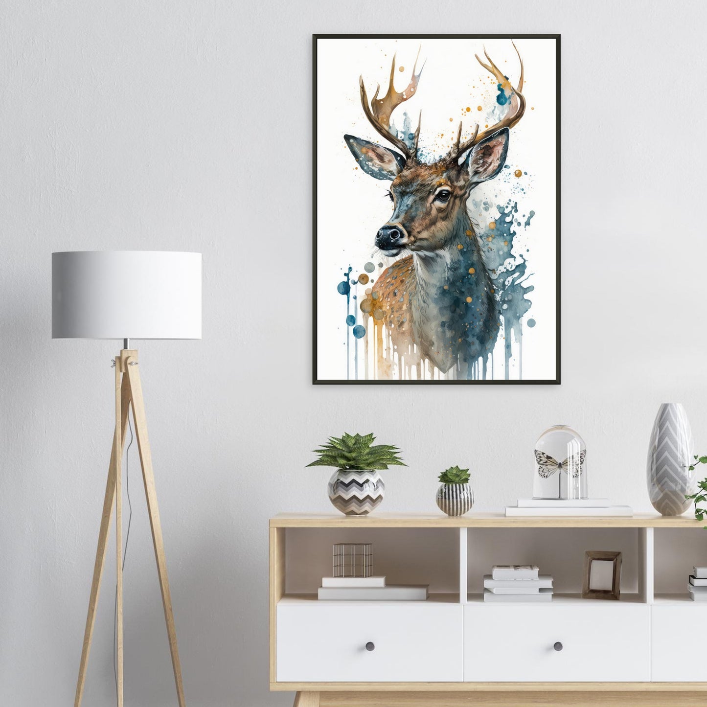Lebendige Wildvisionen, Poster mit Alurahmen - Stiersbeste