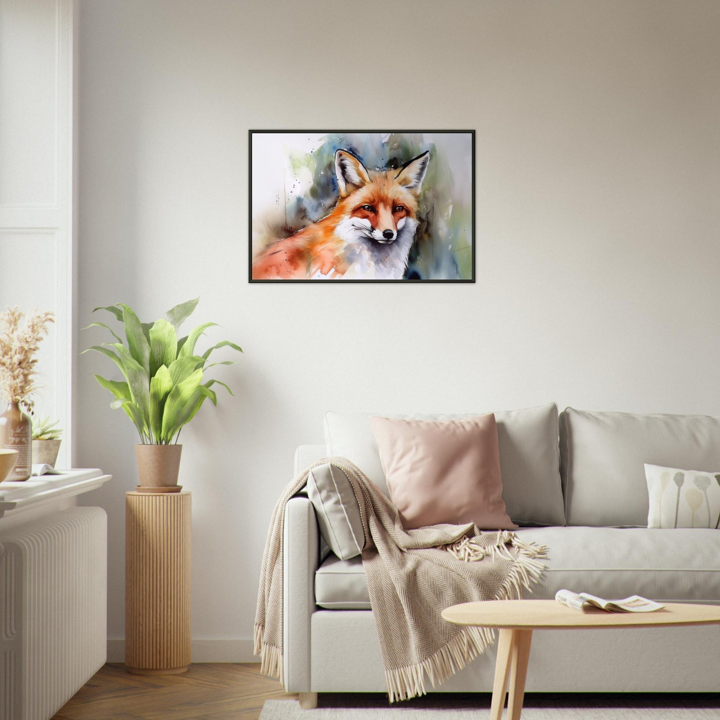 Magie des Fuchsgeistes, Poster mit Alurahmen - Stiersbeste