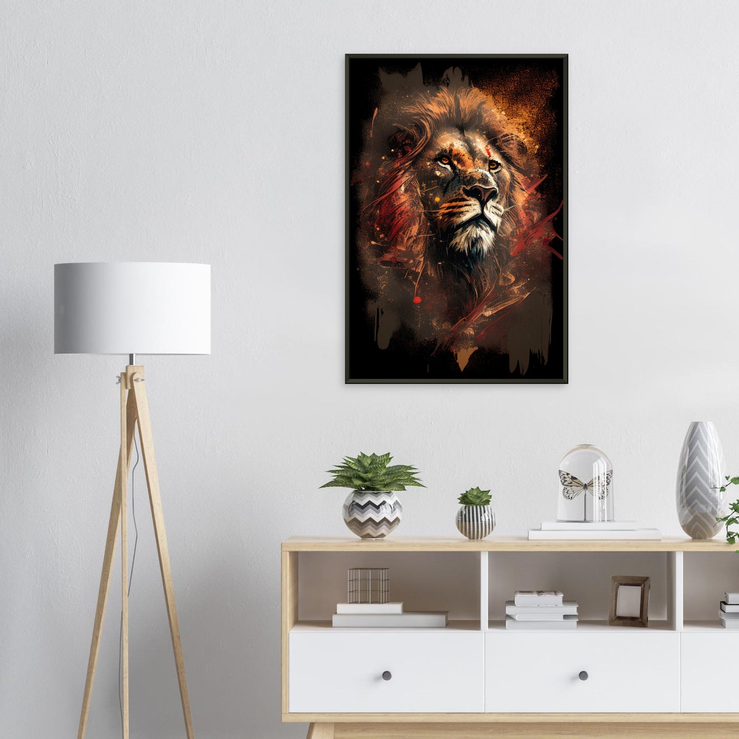 Majestätischer Blick, Poster mit Alurahmen - Stiersbeste