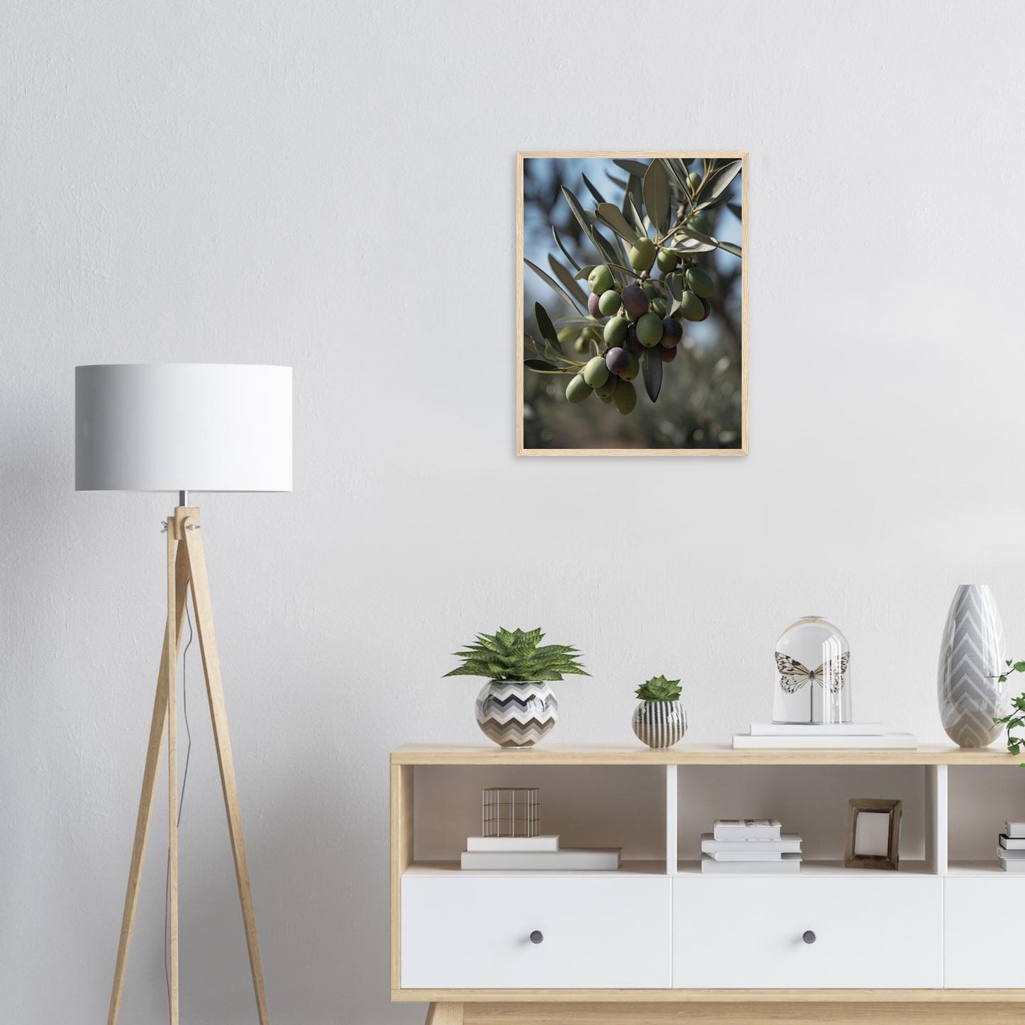 Olivenpracht, Poster mit Holzrahmen - Stiers Beste