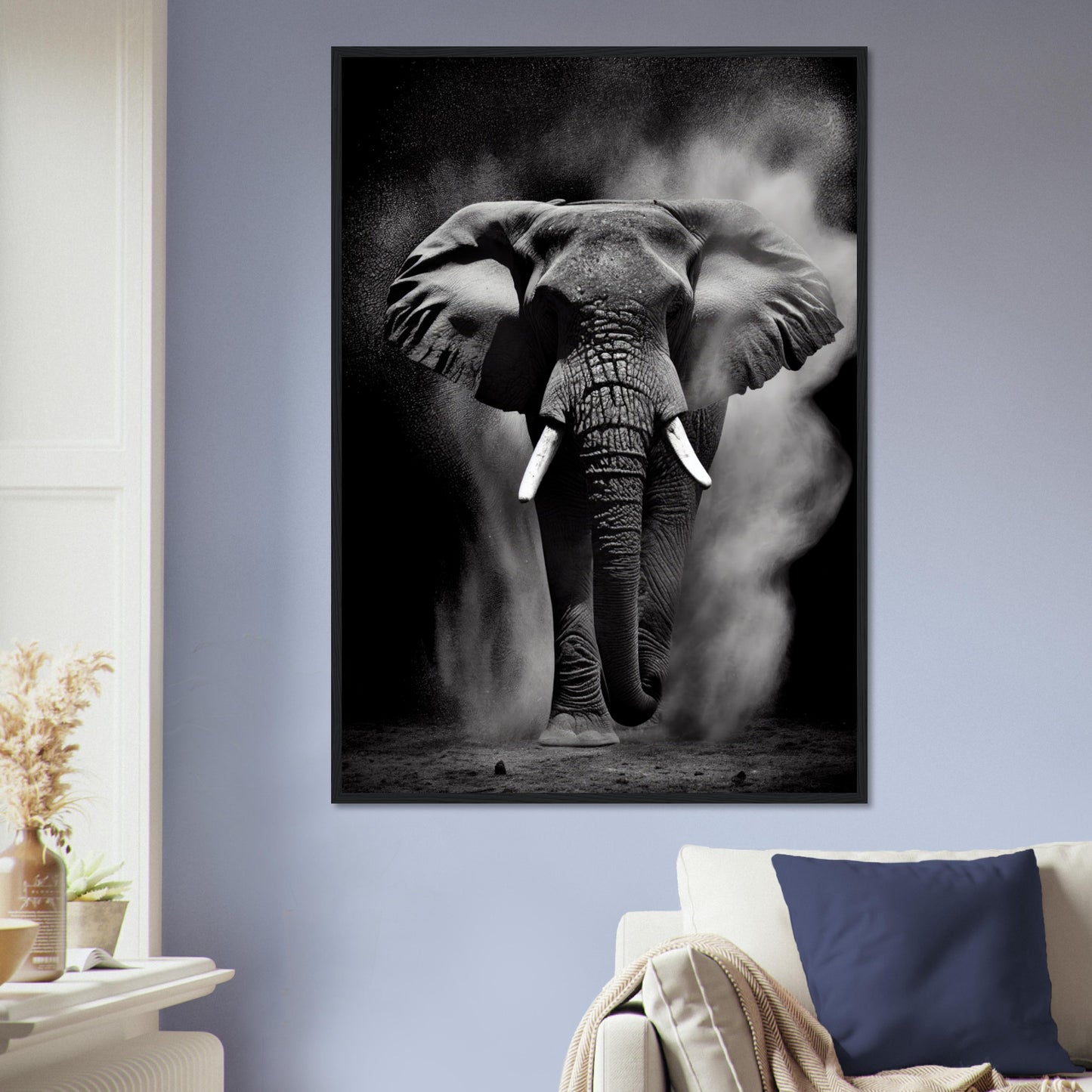 Die Essenz des Elefanten, Poster mit Holzrahmen - Stiersbeste