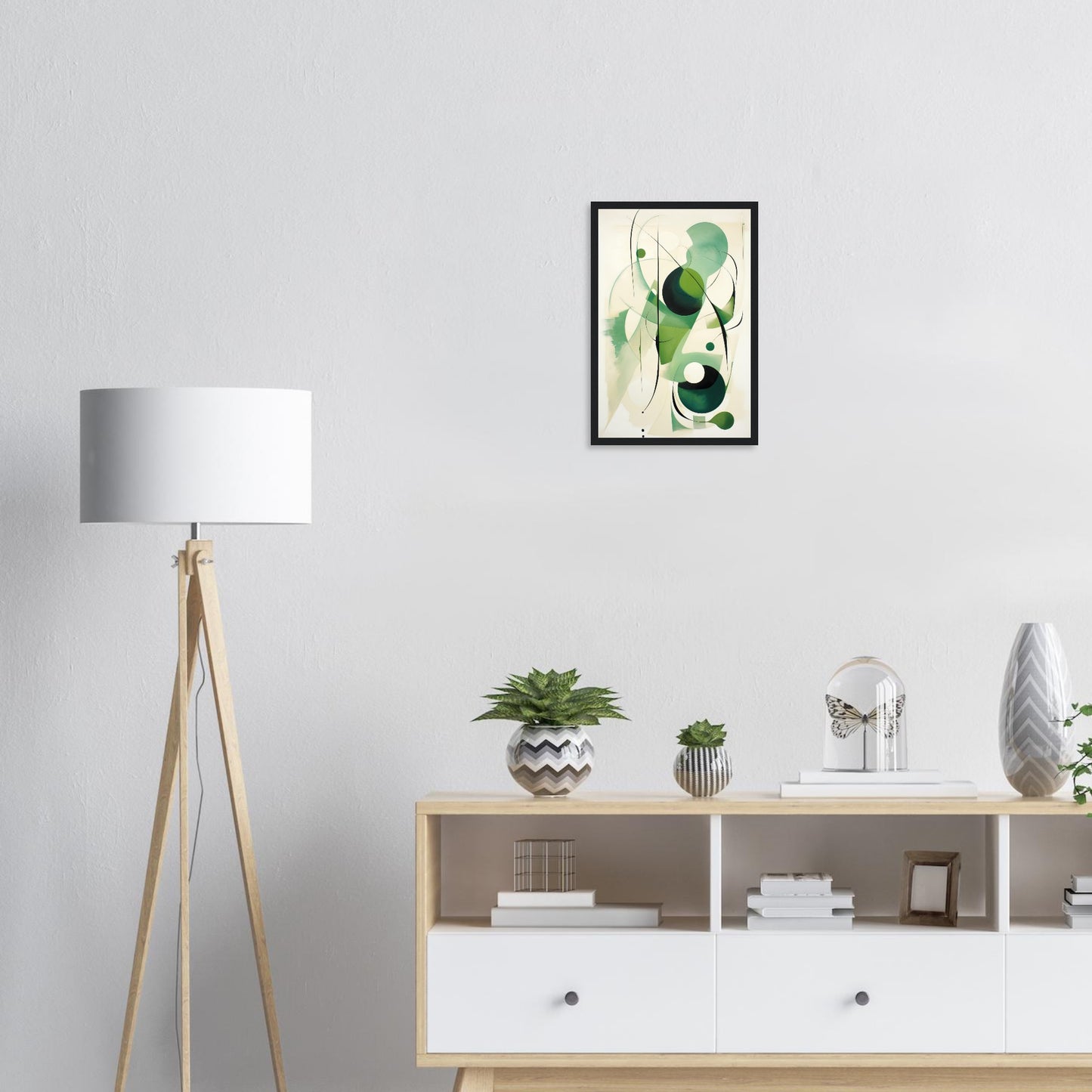 Green Bubble, Poster mit Holzrahmen - Stiers Beste