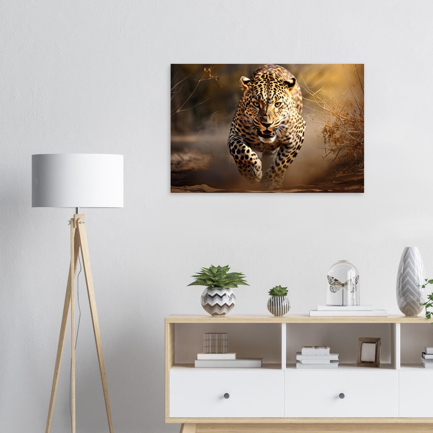 Leoparden Jagd, Aluminiumdruck - Stiers Beste