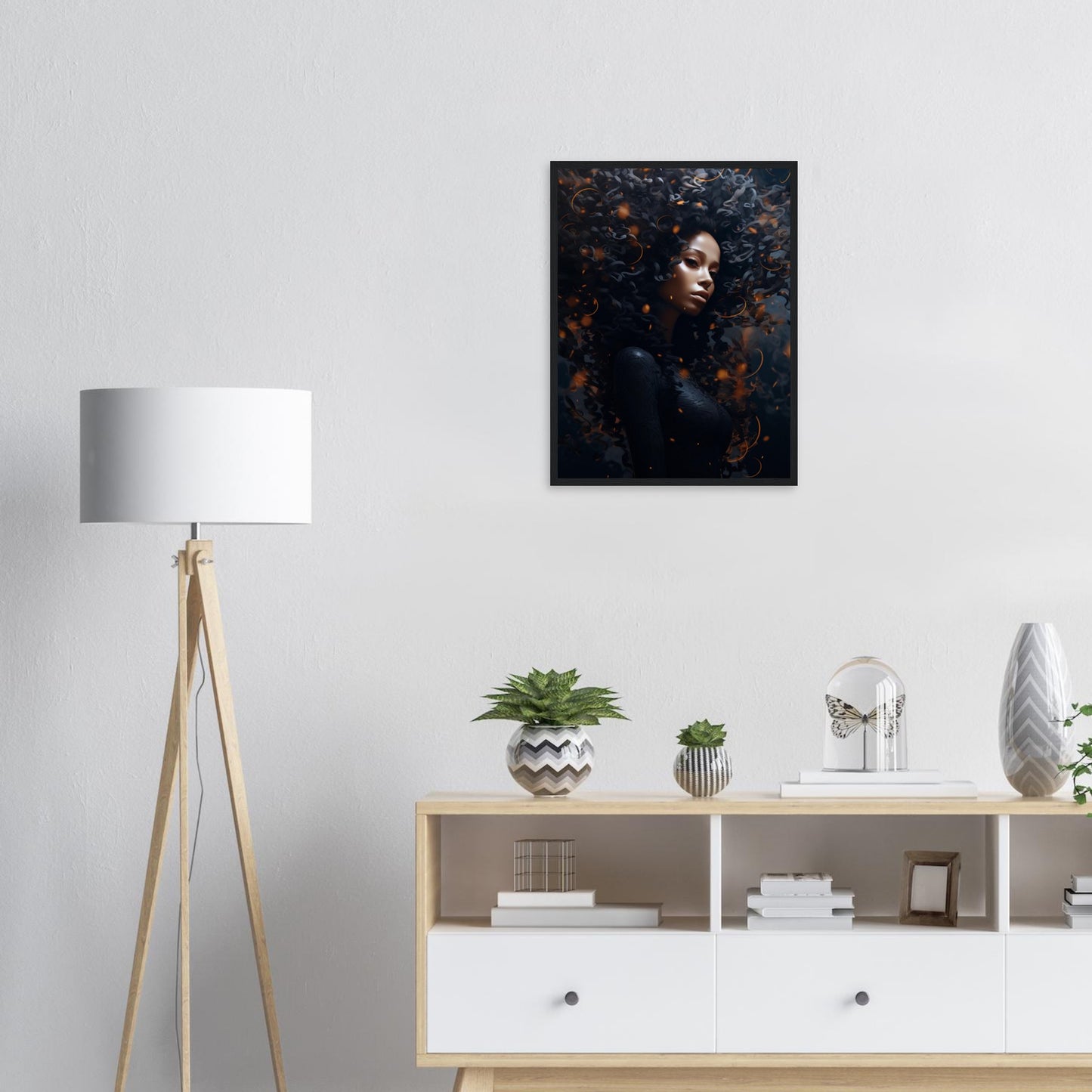 Golden Dark, Poster mit Holzrahmen - Stiers Beste