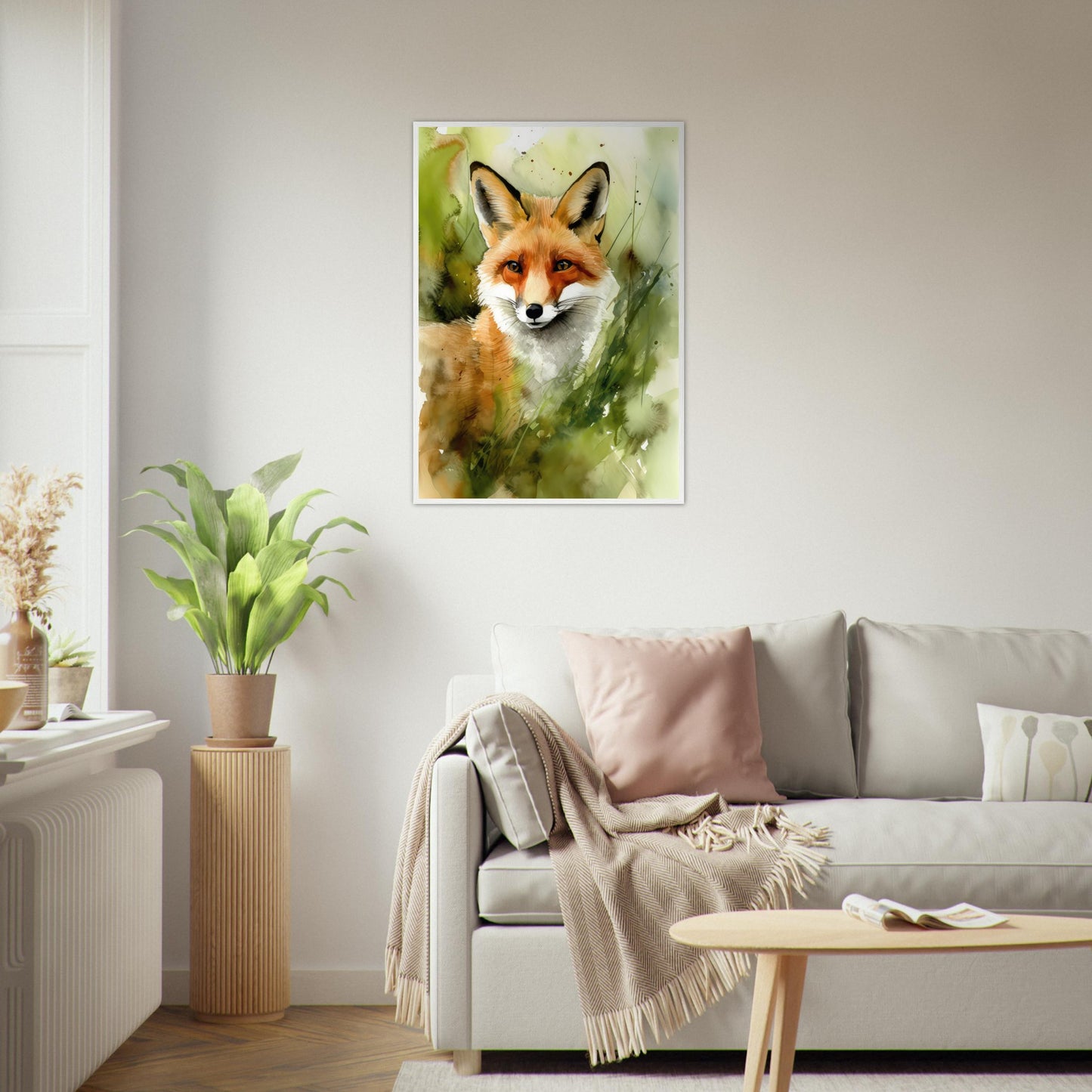 In den Augen des Fuchses, Poster mit Holzrahmen - Stiersbeste