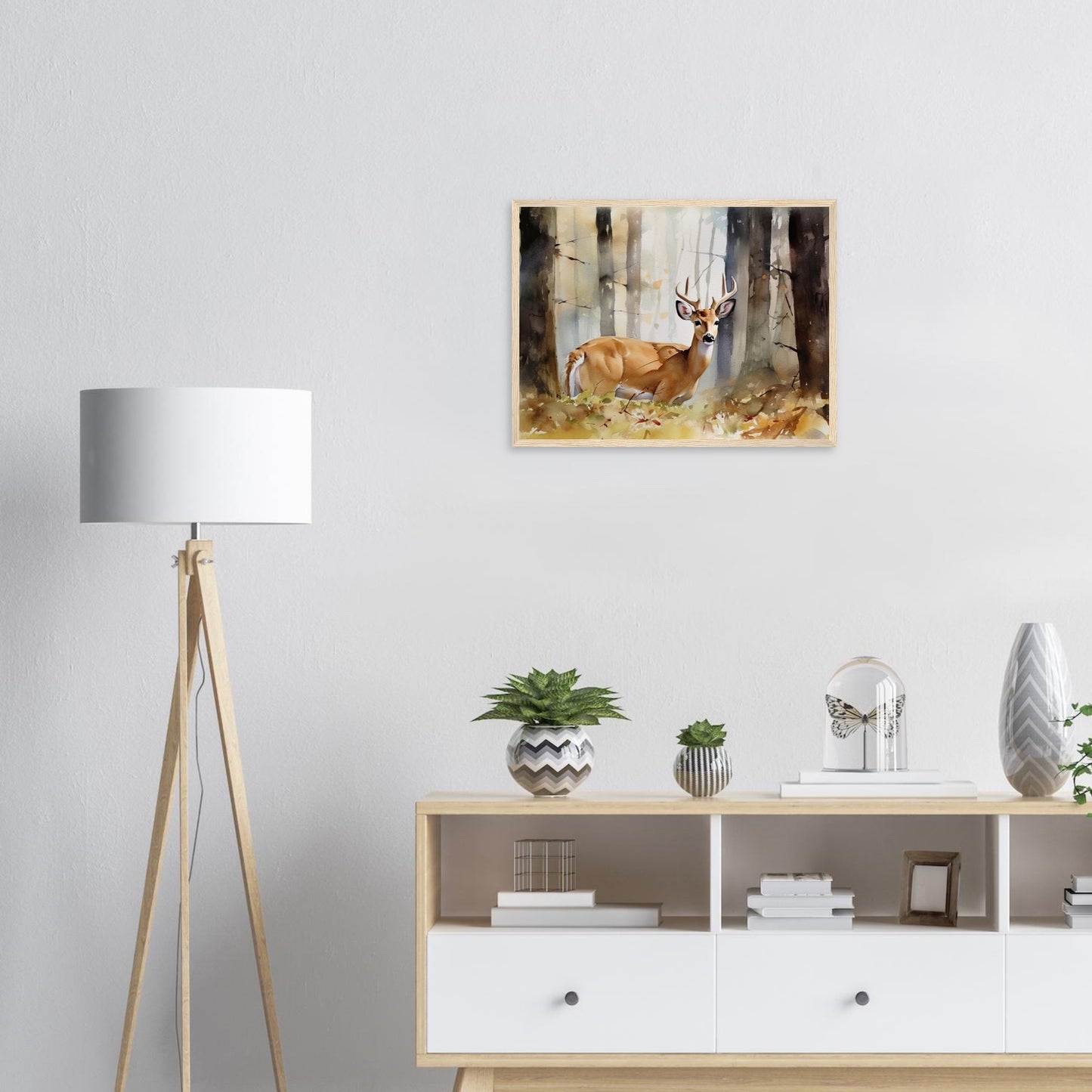 Natürliche Anmut, Poster mit Holzrahmen - Stiersbeste